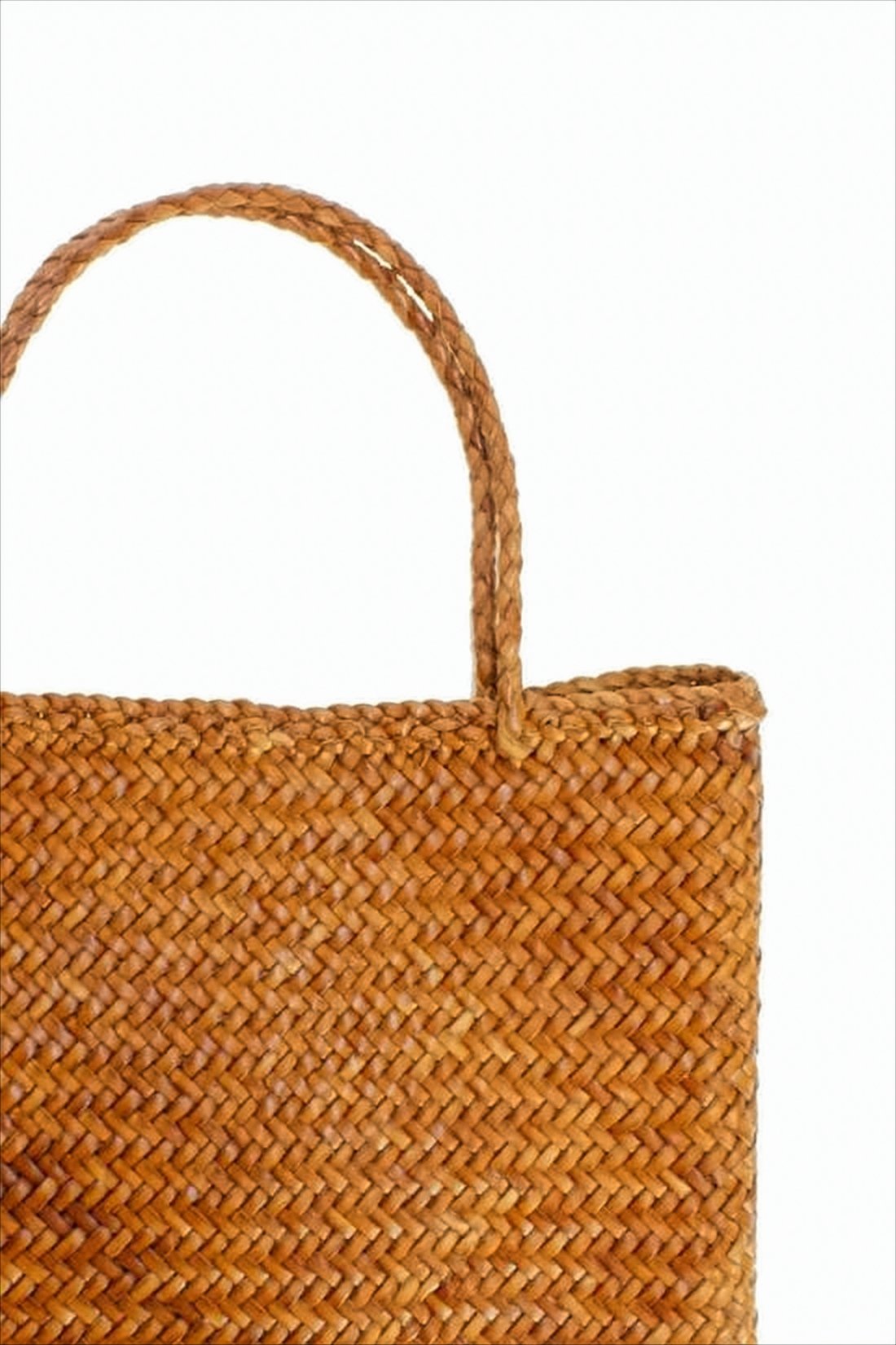 Artisanal Woven Buffalo Leather Tote Bag