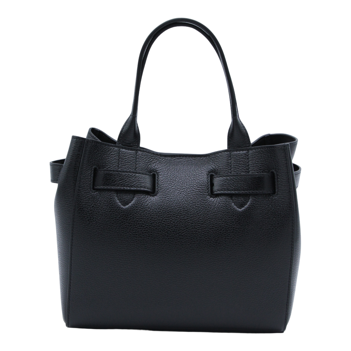 Structured Black Handbag With Timeless Design