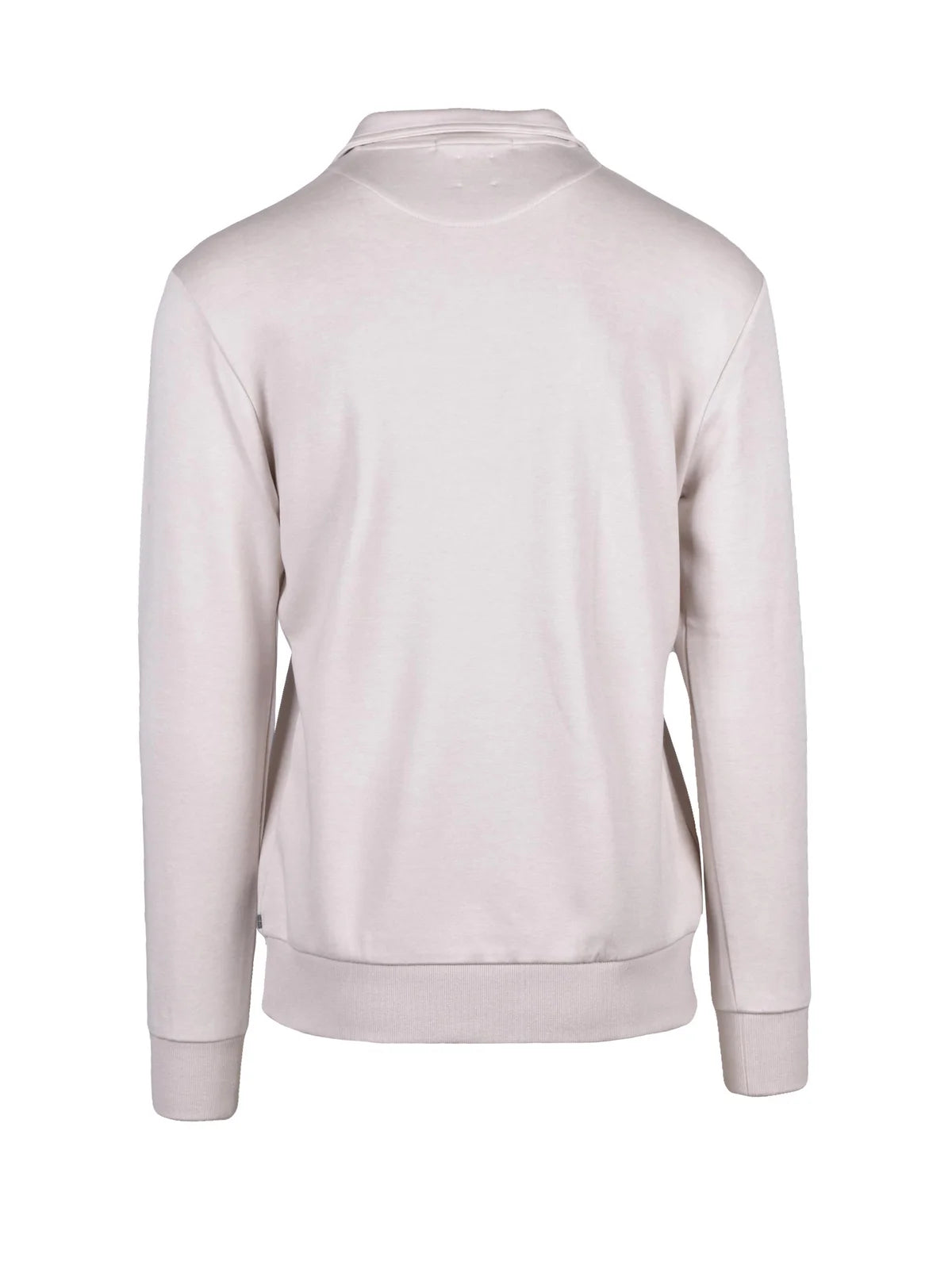 Beige Cotton Polyamide Cashmere Sweatshirt Polo