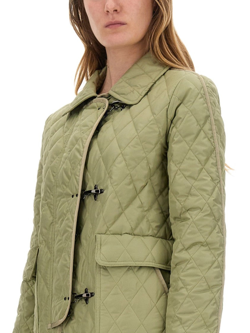 3-Hook Nylon Quilted Jacket