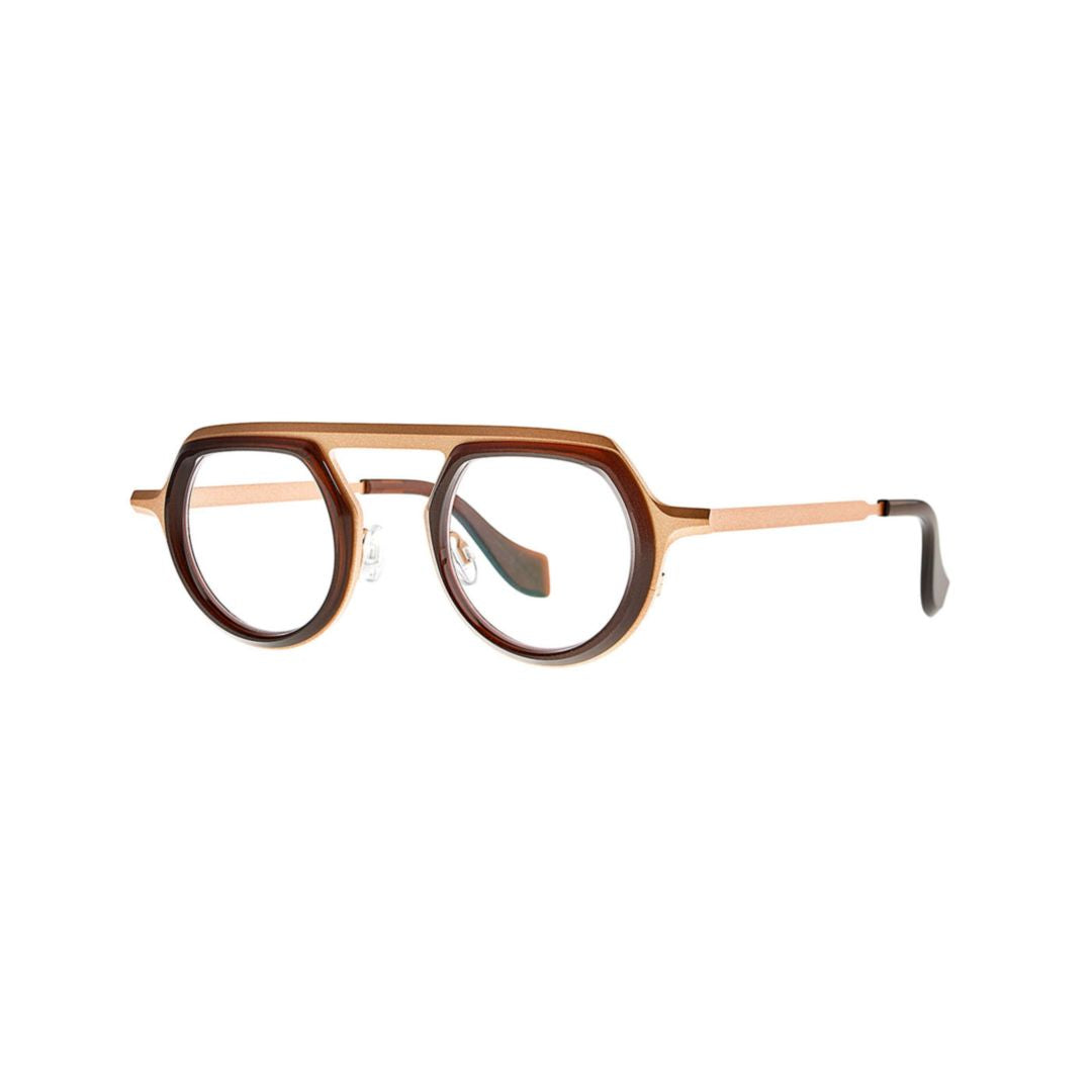 Bezel 008 Fairy Brown+Mm Gold Round Frame Brown