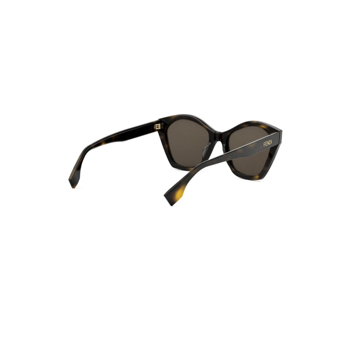 Fe40175i Tortoiseshell Oversized Cat-Eye Sunglasses