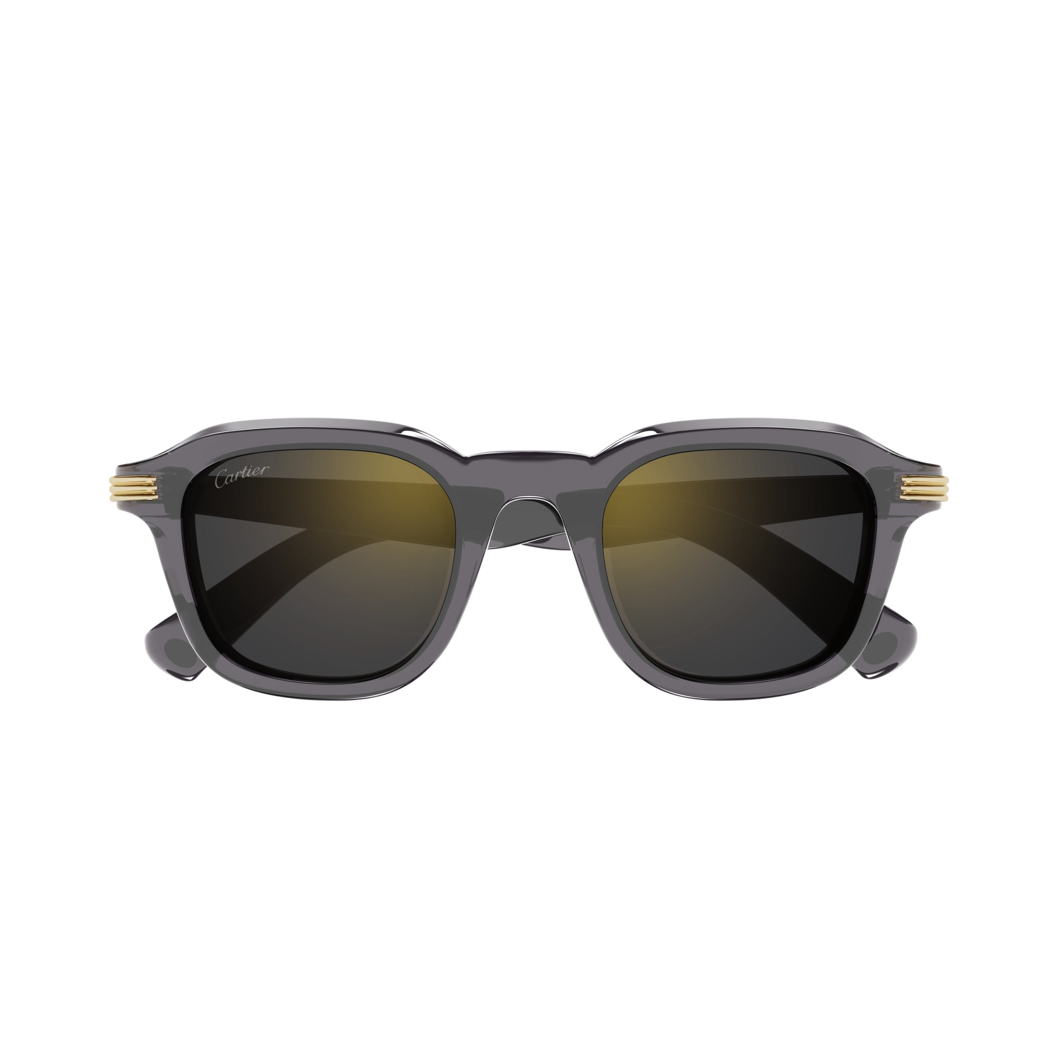 Square Frame Sunglasses In Translucent Dark Grey