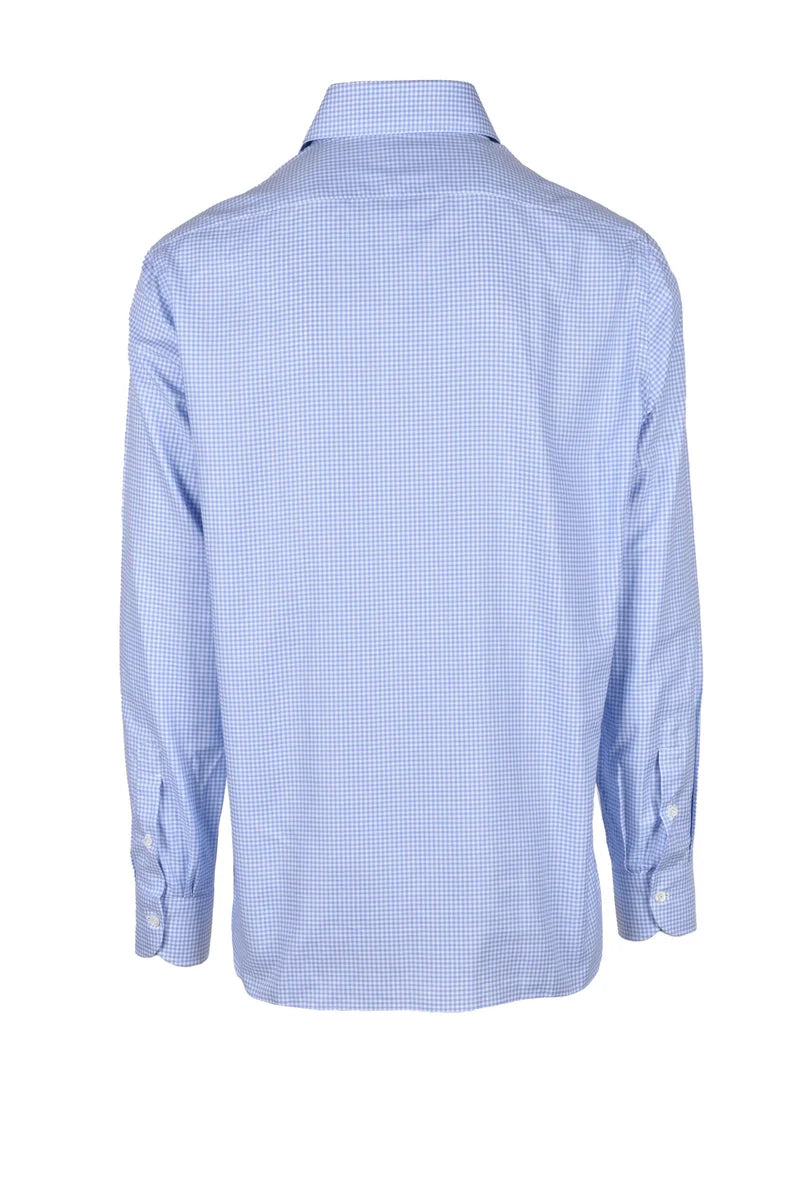 Checkered Button-Up Shirt in Pure Cotton