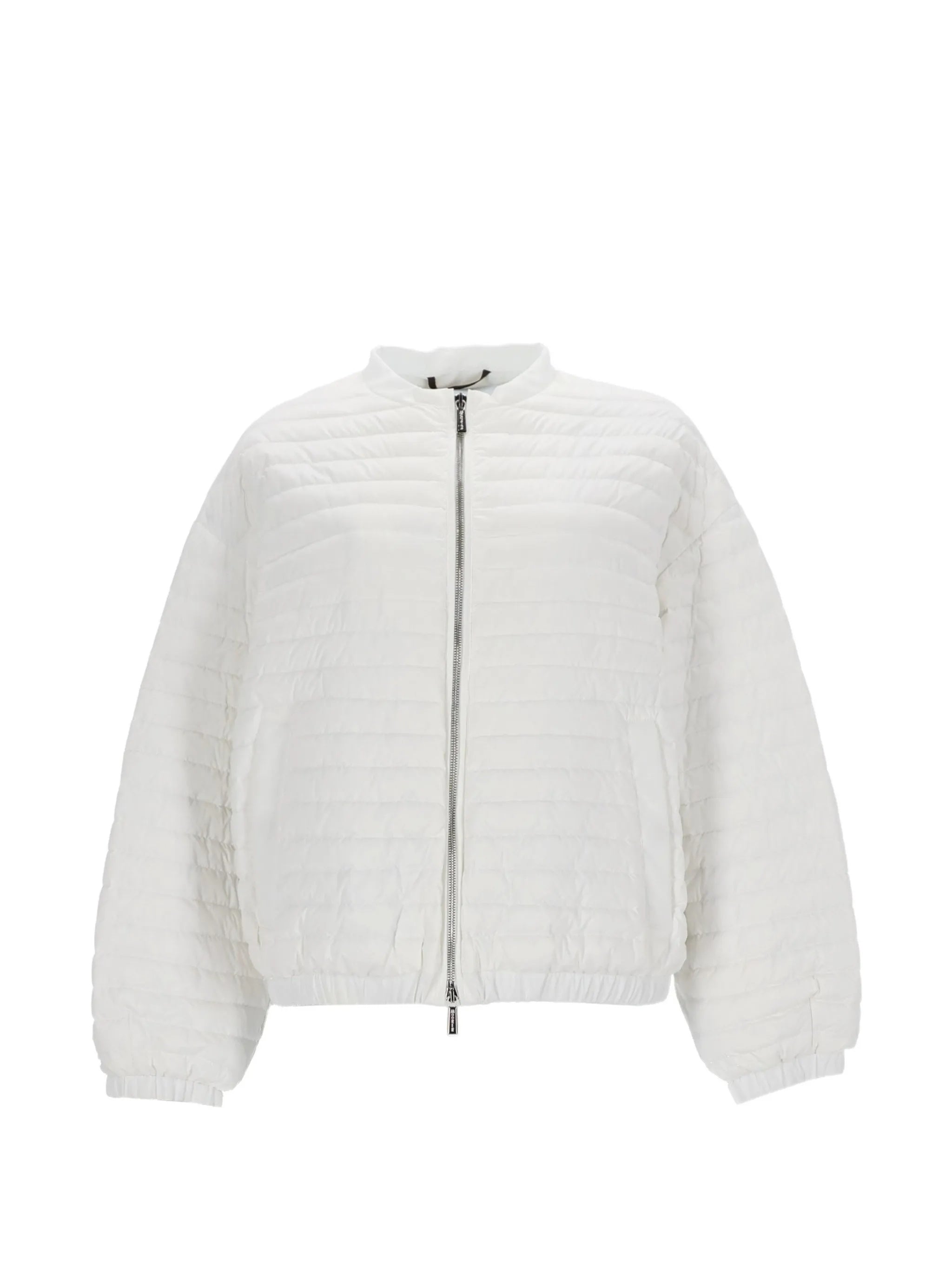 Quilted Lightweight Jacket With Horizontal Stitch Design