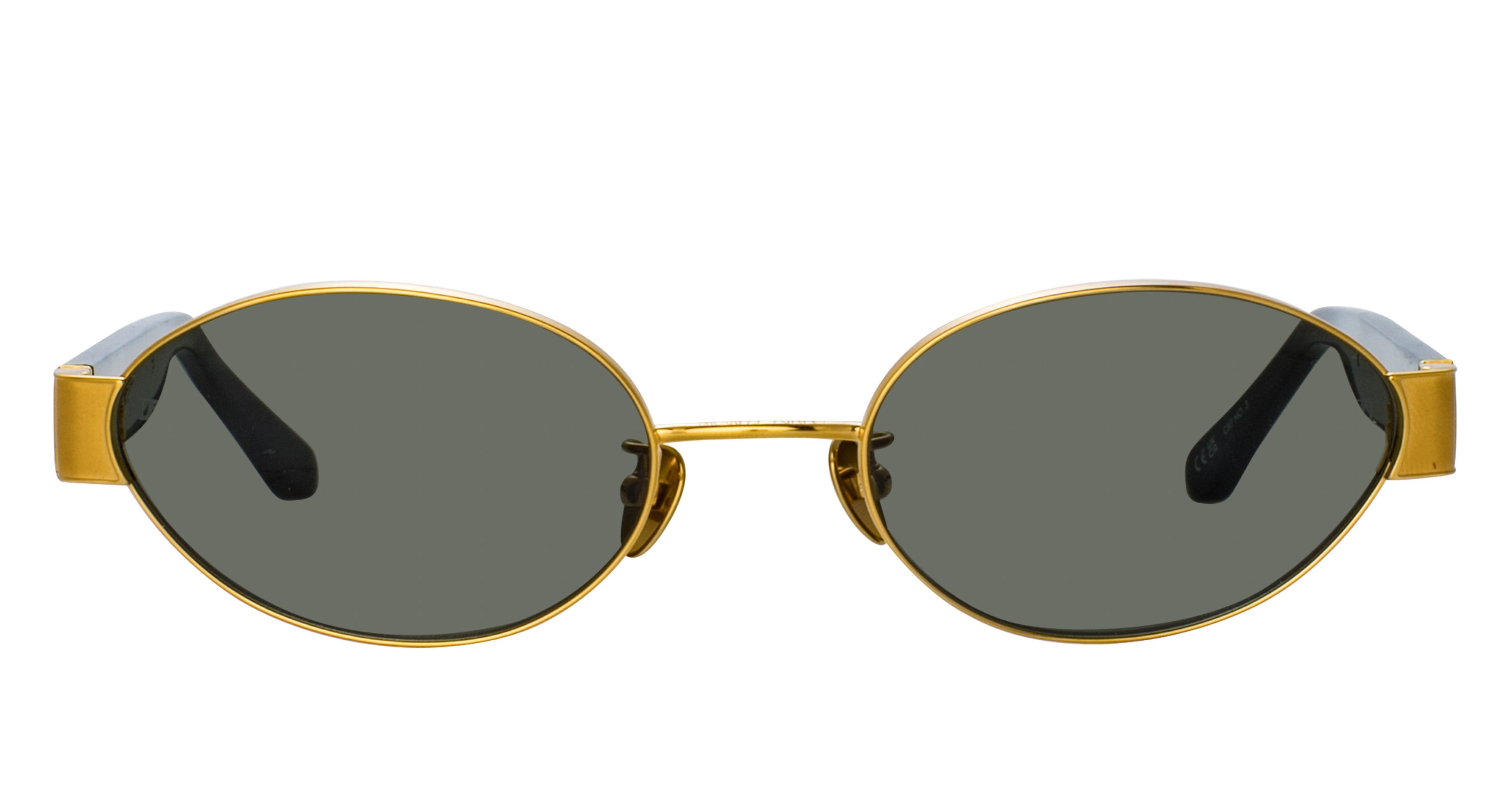 Lfl Round Lens Sunglasses with Gold Frame