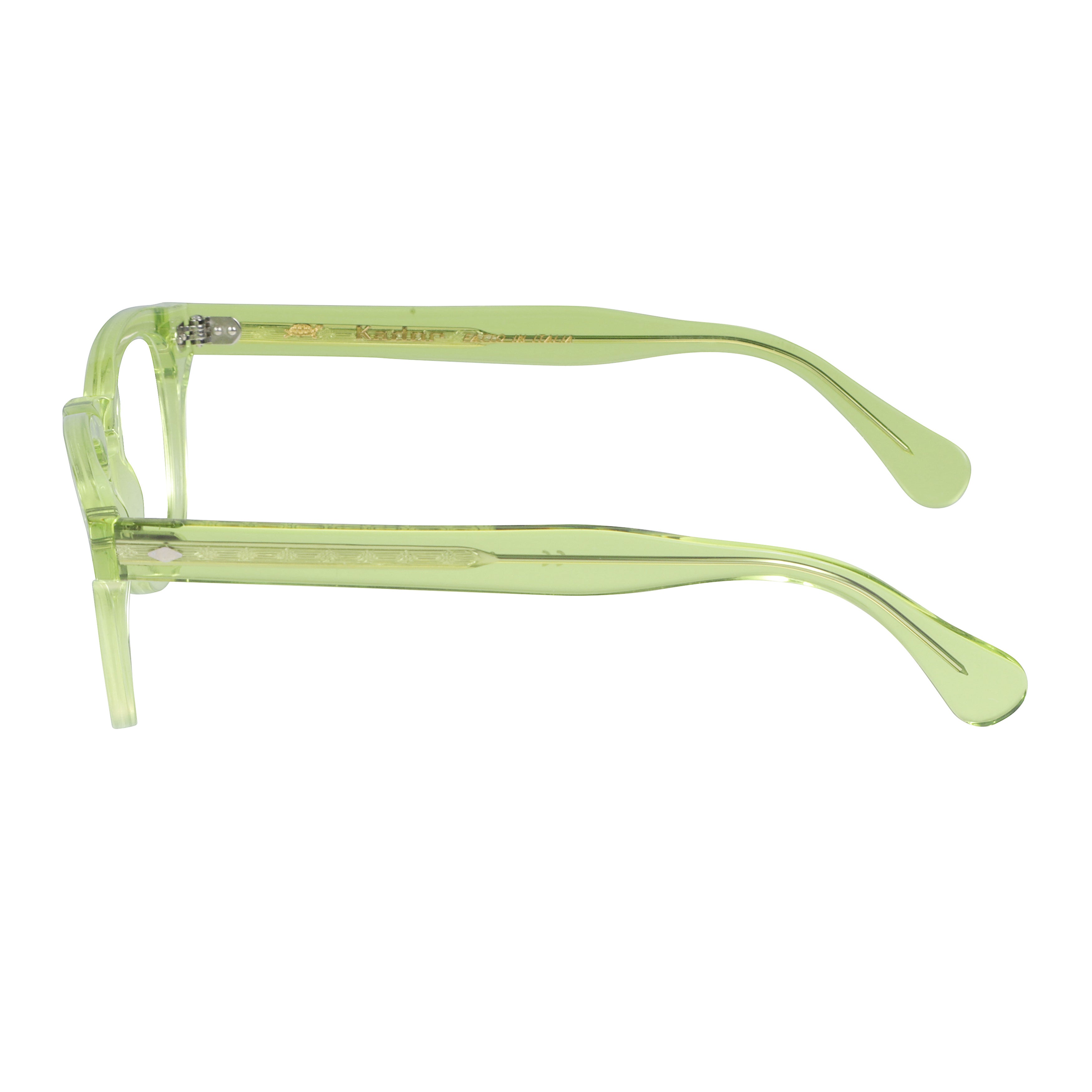 Jolly Cal 49 Translucent Light Green Round Square Sunglasses