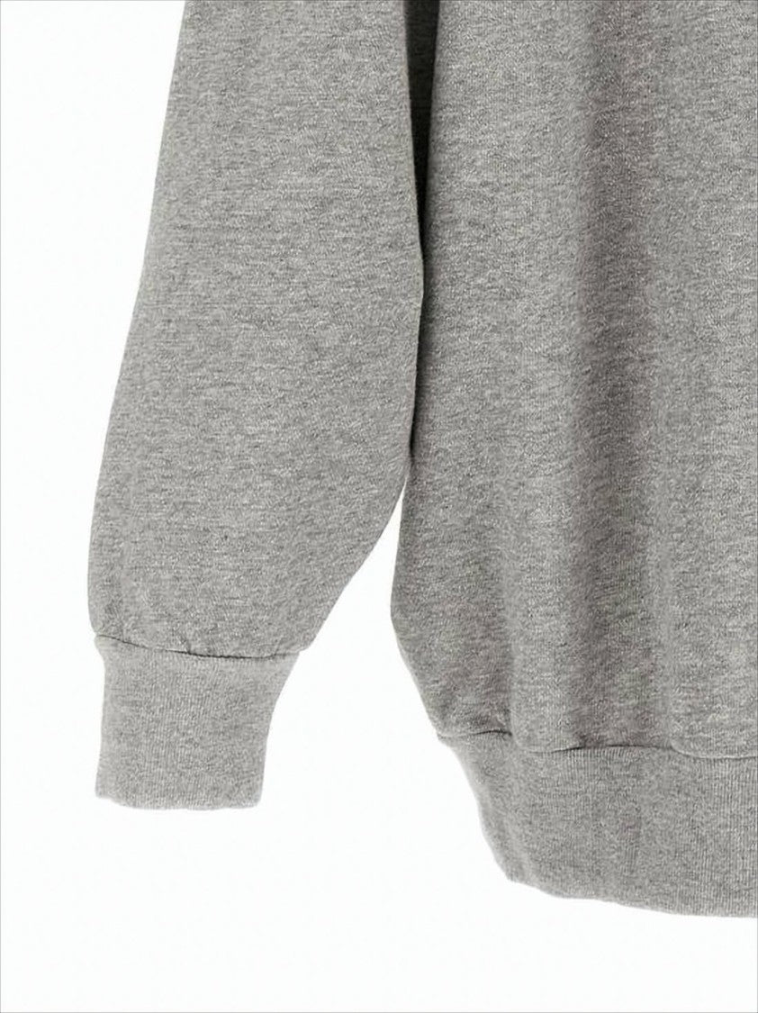 Relaxed-Fit Grey Hoodie with Textured Finish
