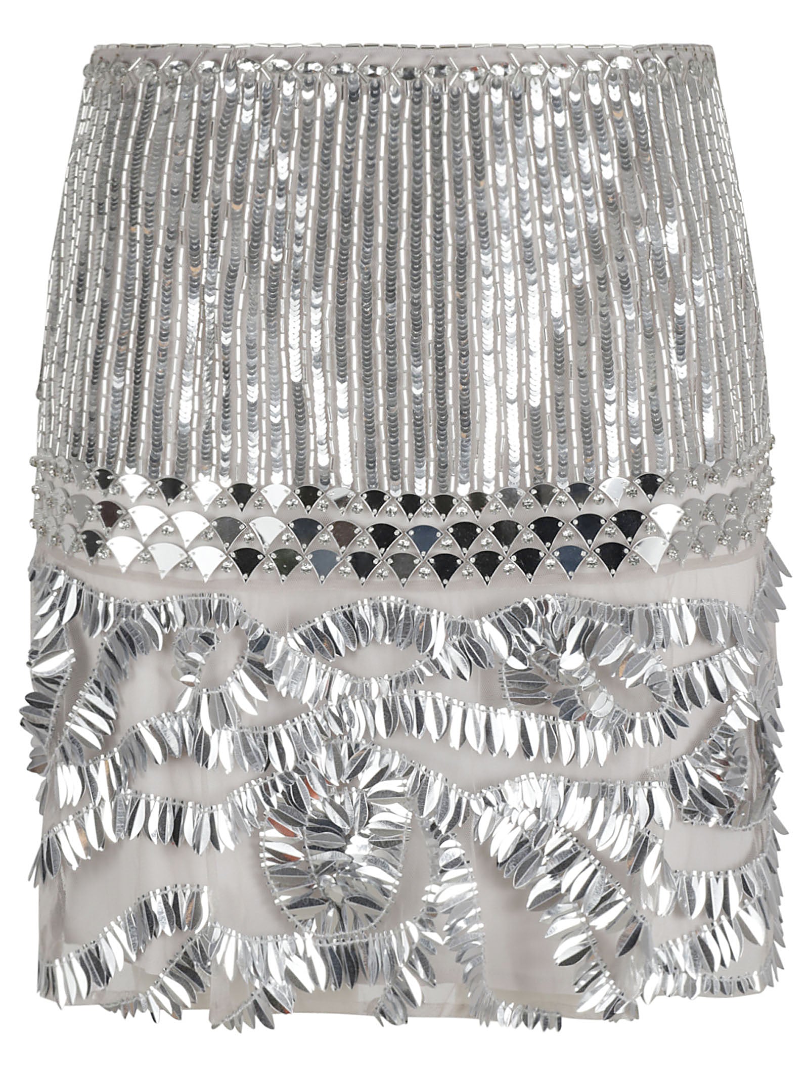 Flowing Grey Skirt with Flattering Waistline