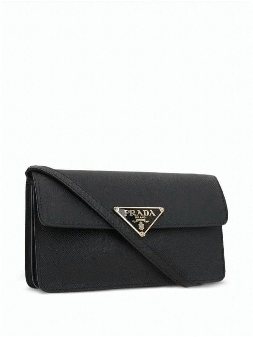 Textured Calf Leather Shoulder Bag