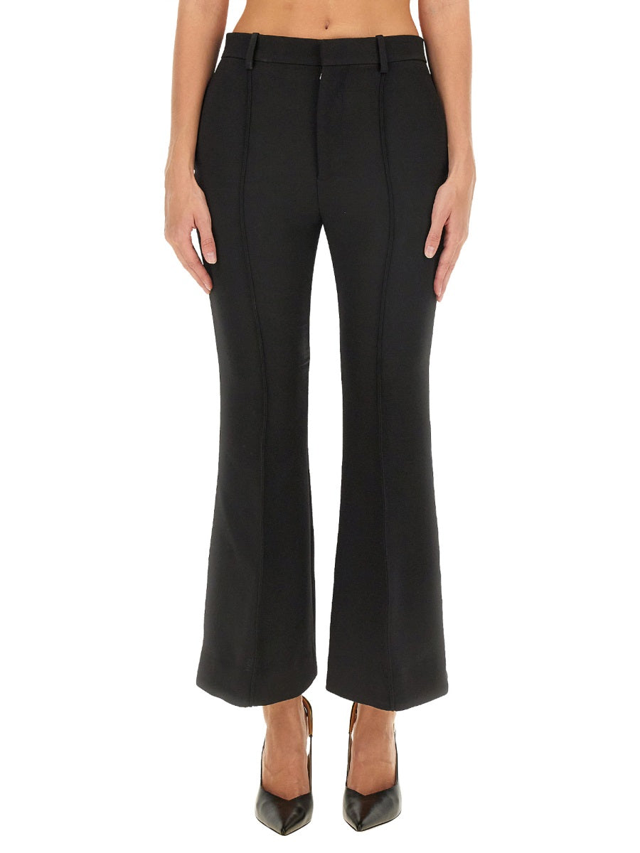 Regular Fit Wool Trousers with Tailored Silhouette