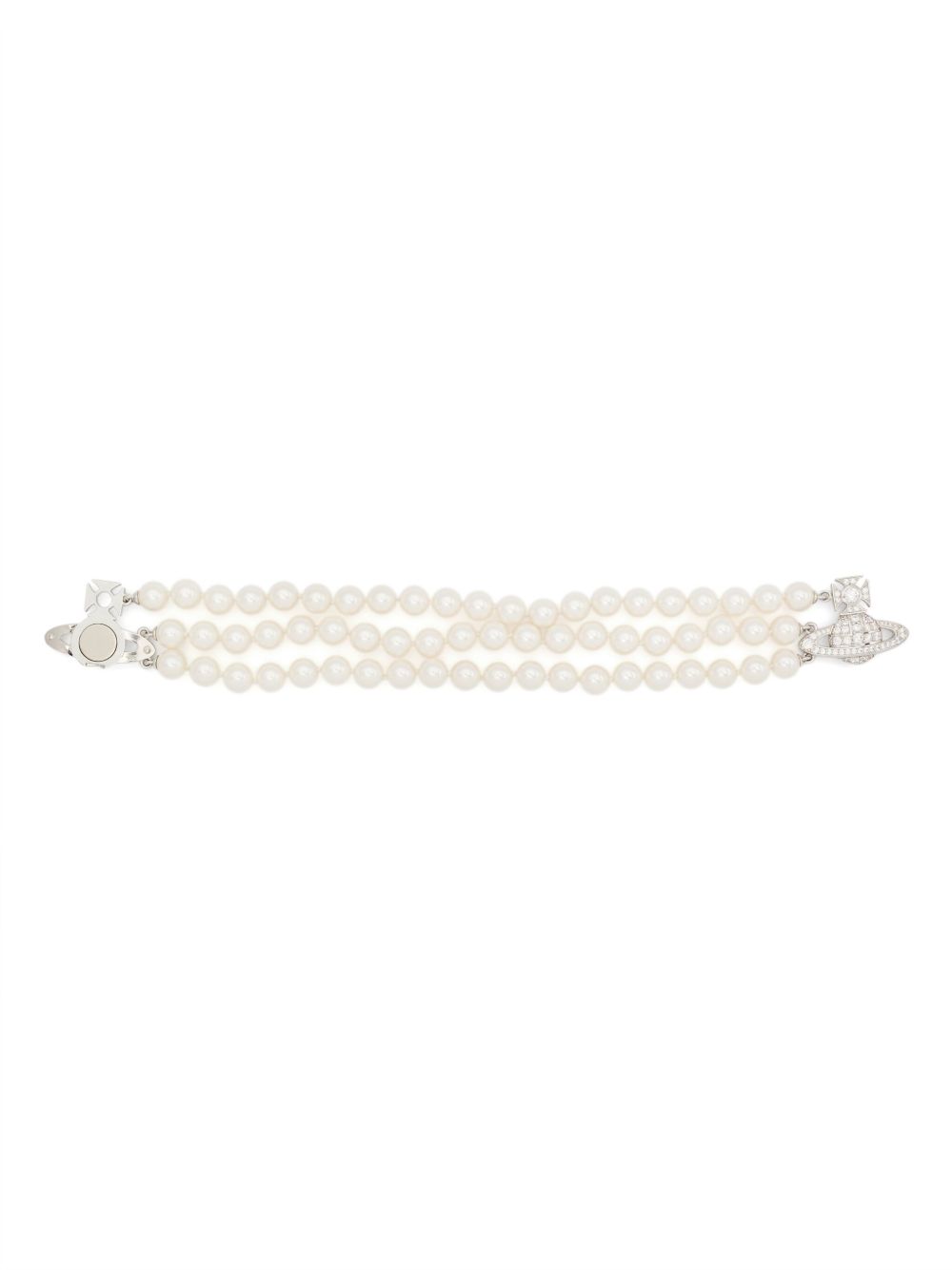 Silver-Tone Bracelet With Signature Orb Plaque