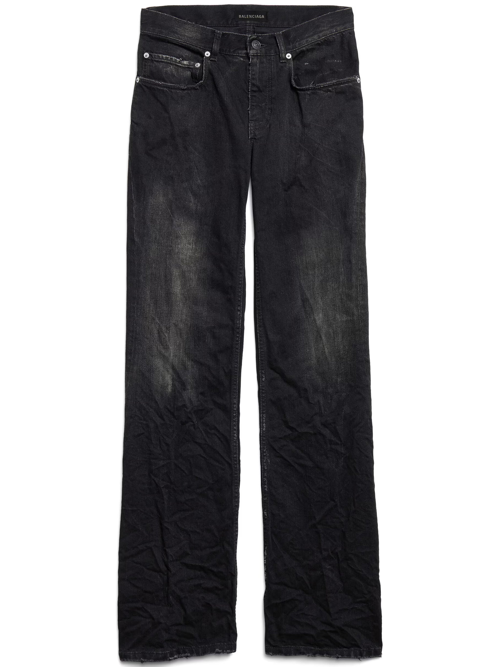 Black Wide Leg Relaxed Fit Jeans