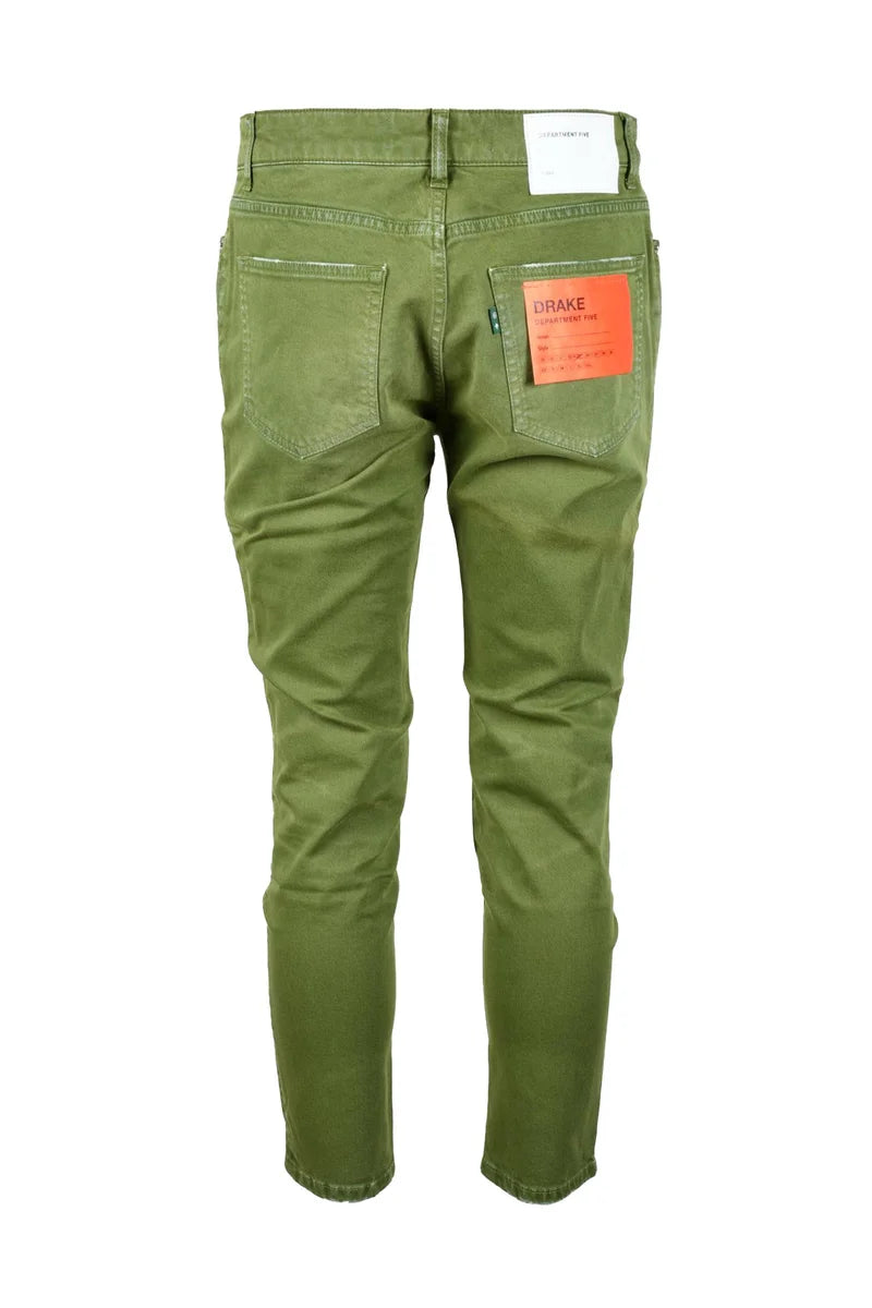 Cotton Stretch Jeans - Green