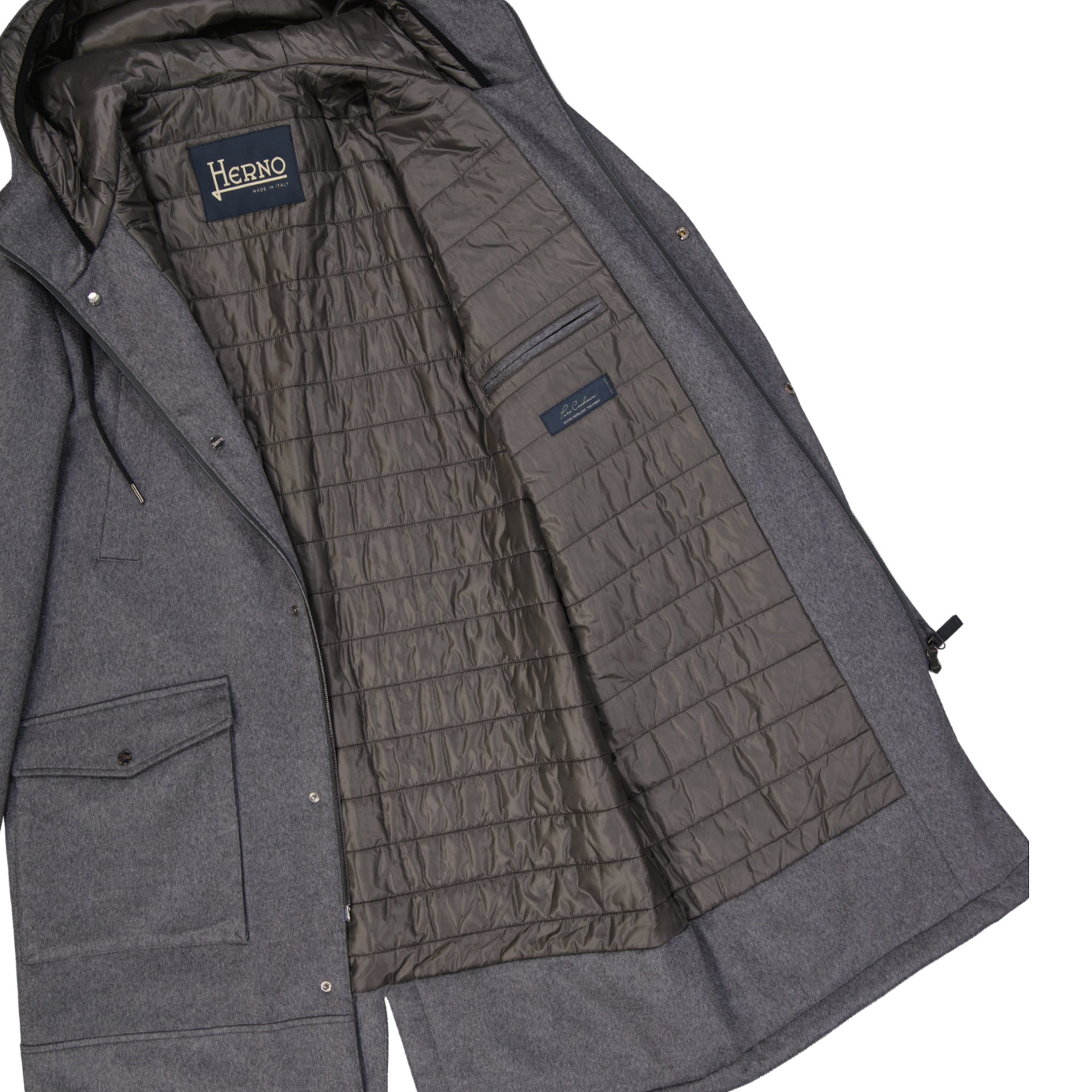 Cashmere Padded Coat