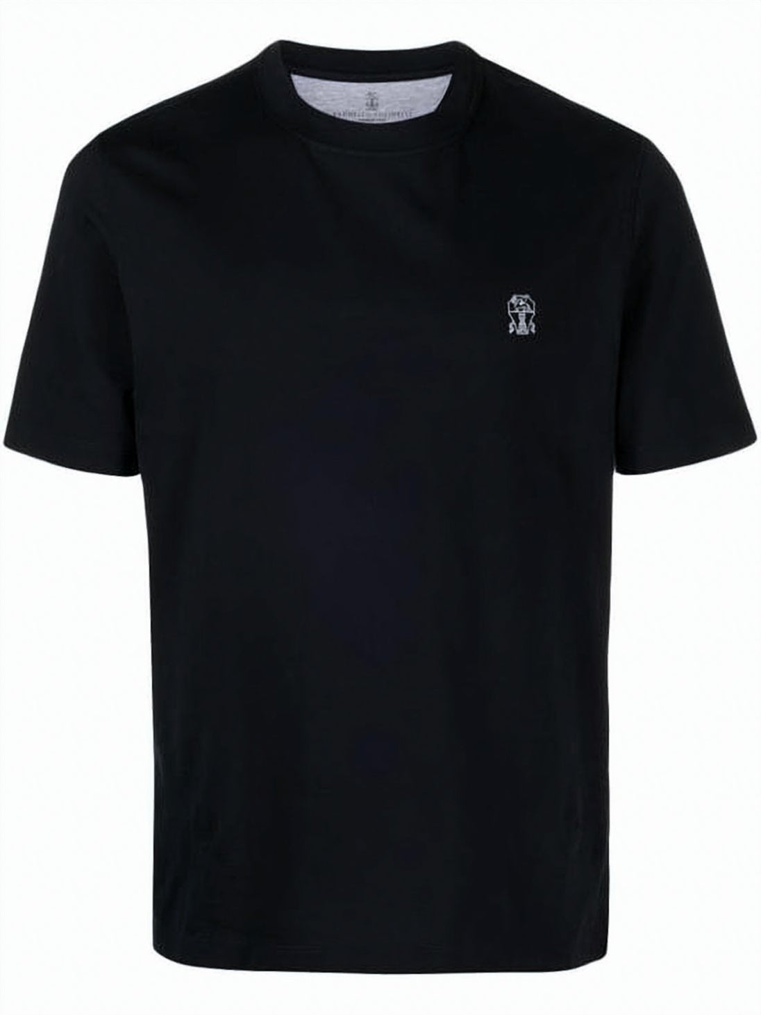 Short-Sleeve Crew Neck T-Shirt with Subtle Logo Detail