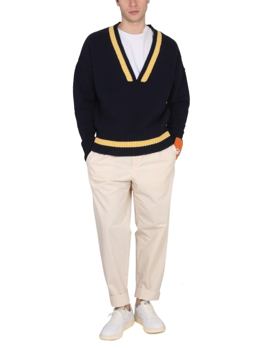 Relaxed V-Neck Jersey