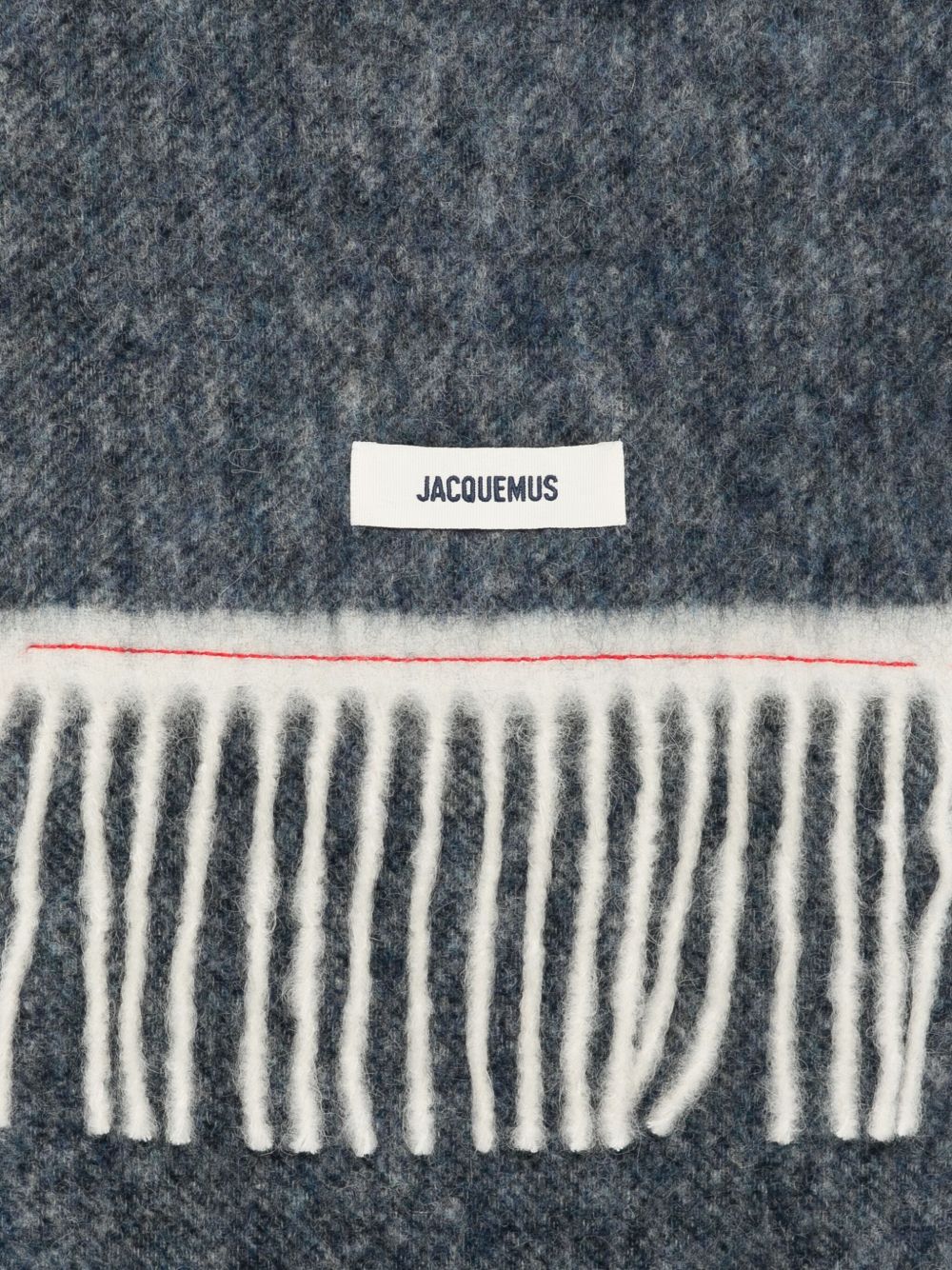 Fringed Dark Grey Scarf