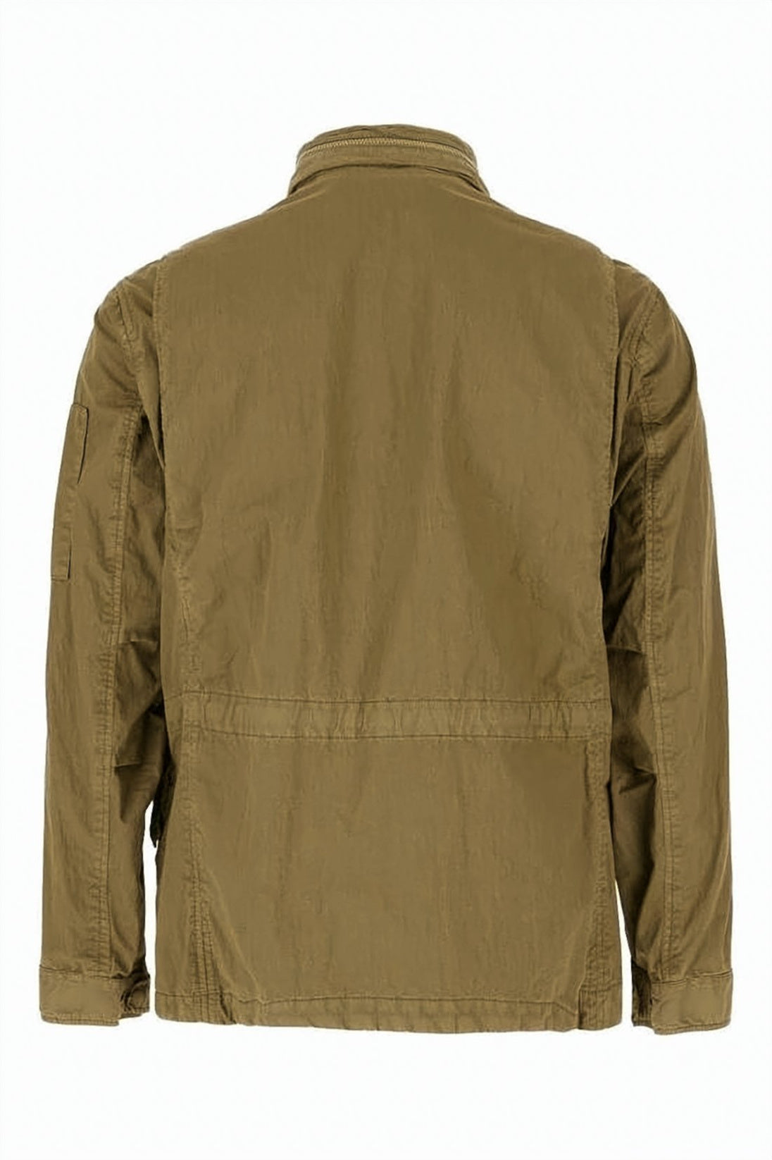 Green Jacket with Zippered Pockets and Hood