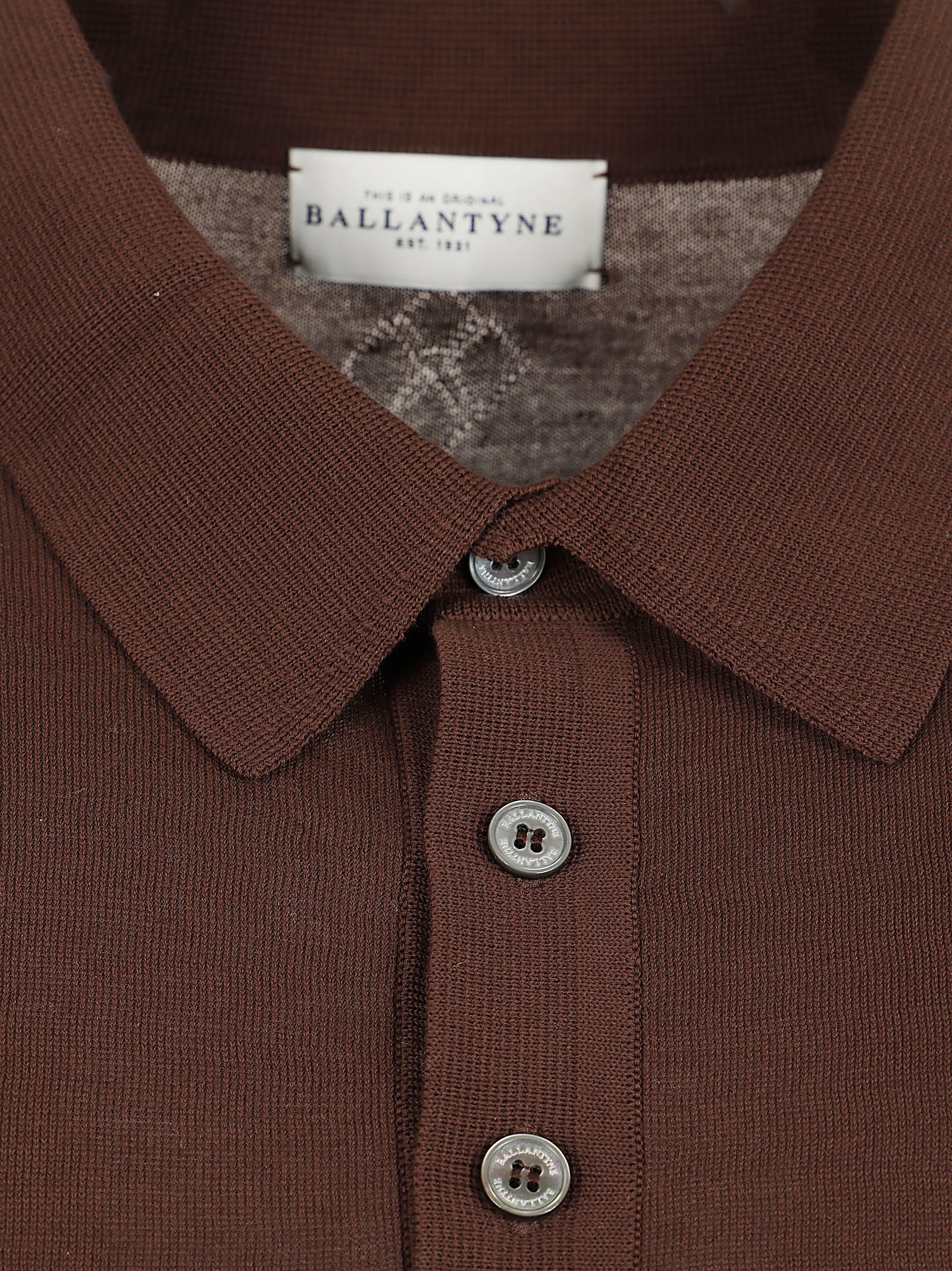 Brown Short-Sleeved Polo Shirt