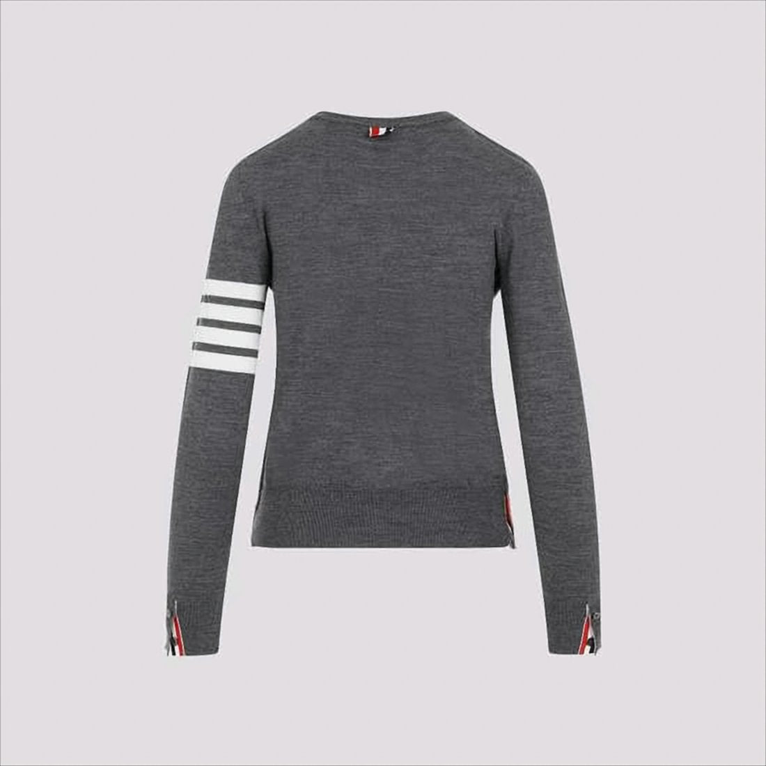 Relaxed-Fit Merino Wool Sweater with Signature Four Stripes