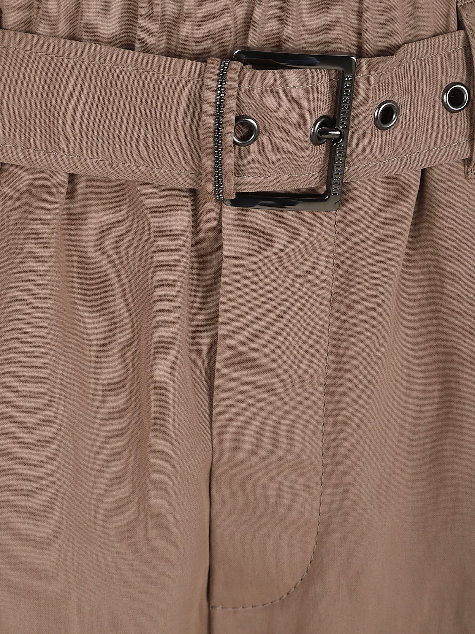 High-Waisted Brown Trousers