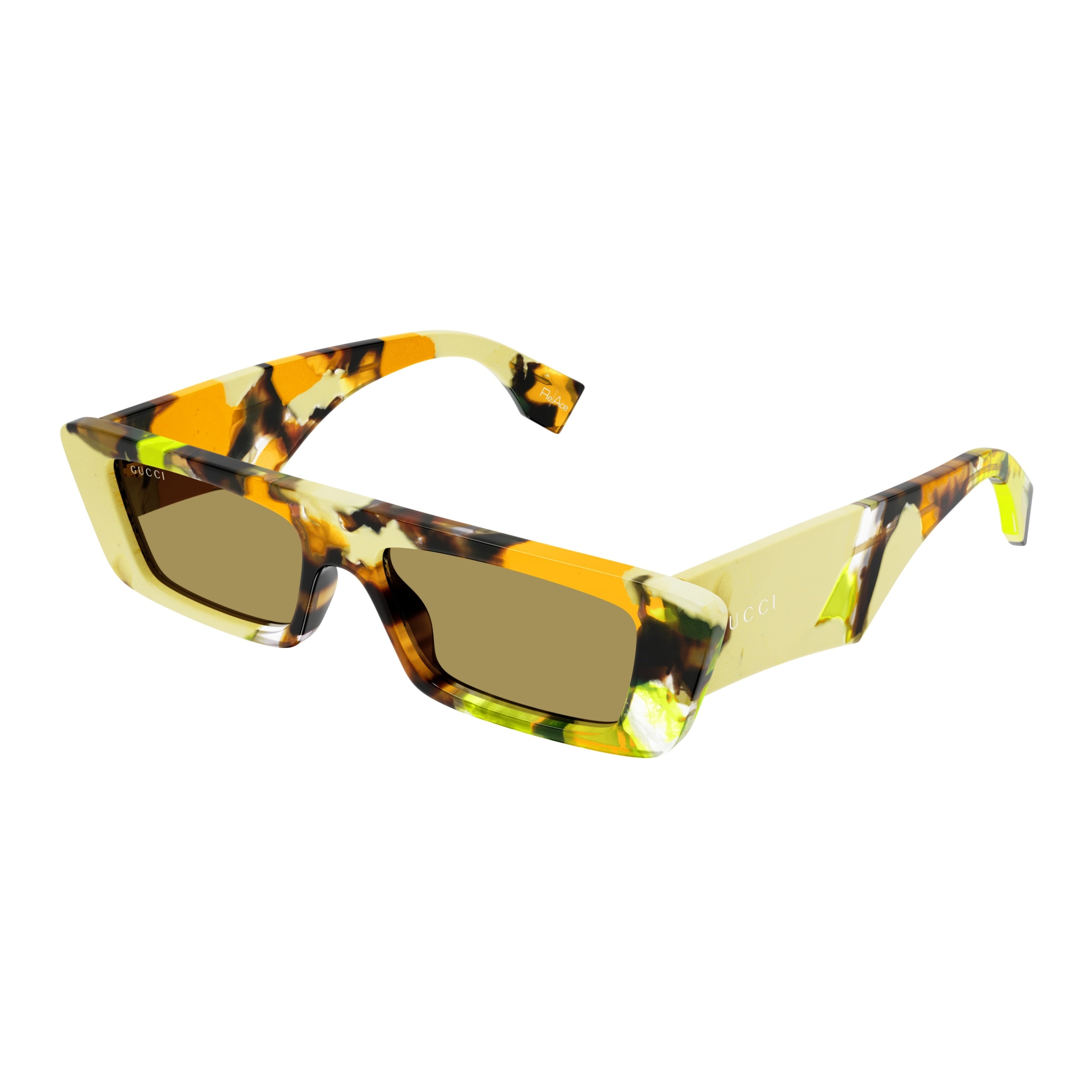 Gg1625s Rectangular Tortoiseshell Sunglasses