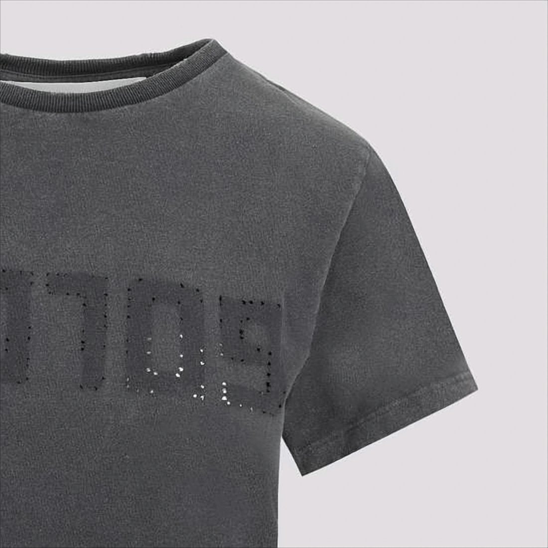 Vintage-Inspired Charcoal Grey Golden Goose T-Shirt