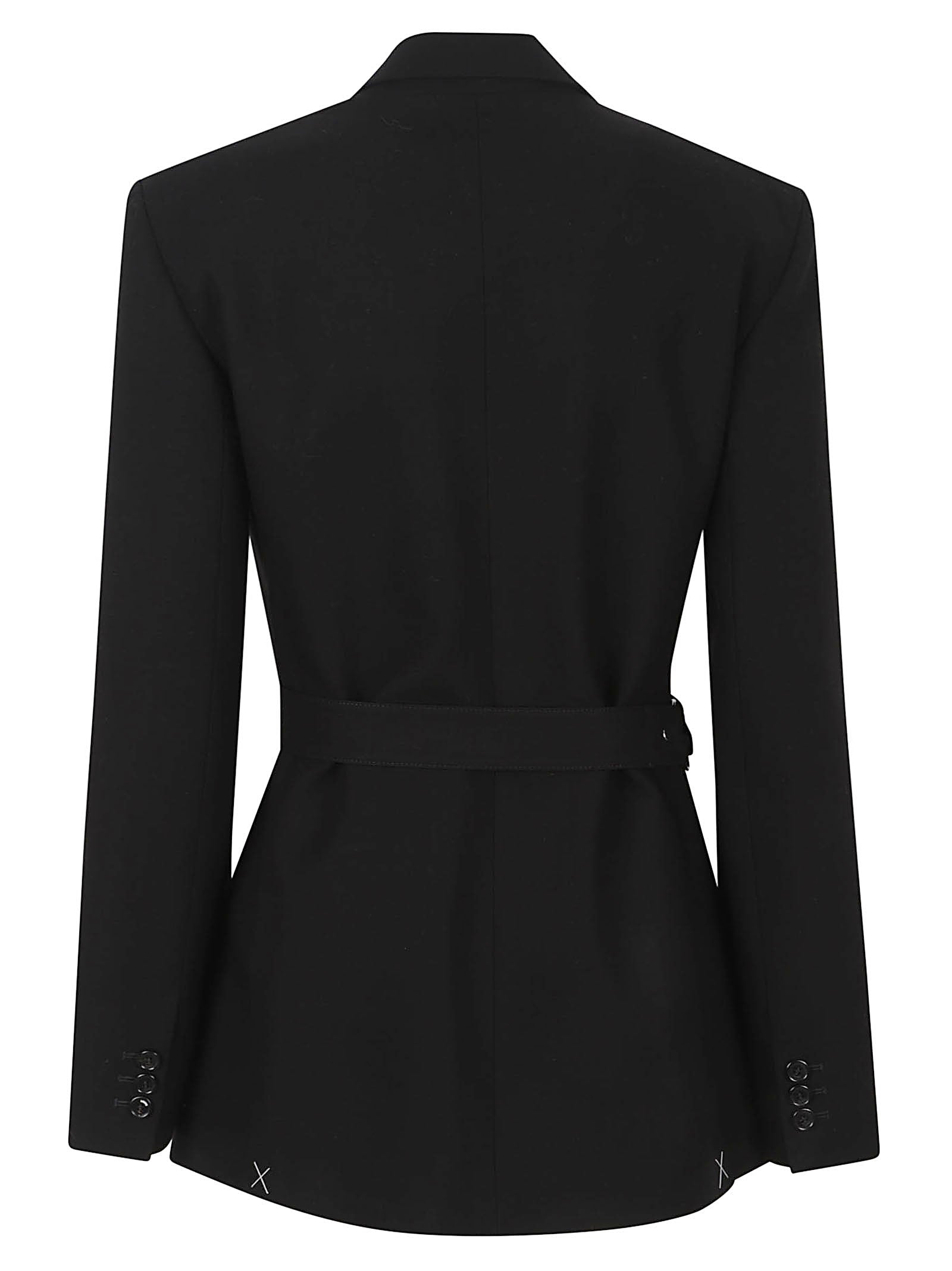 Fluid Wool Jacket With Wrap-Front Drape