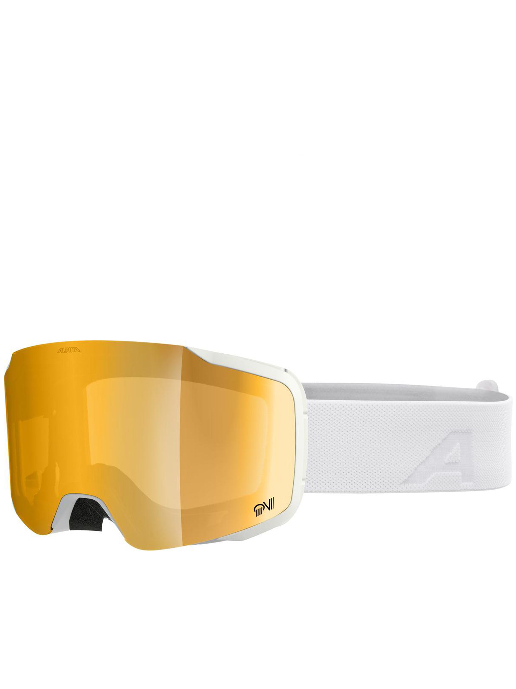 White Taos Qv Amber-Tinted Goggles