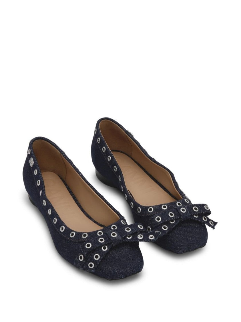 Classic Ballerina Blue Shoes