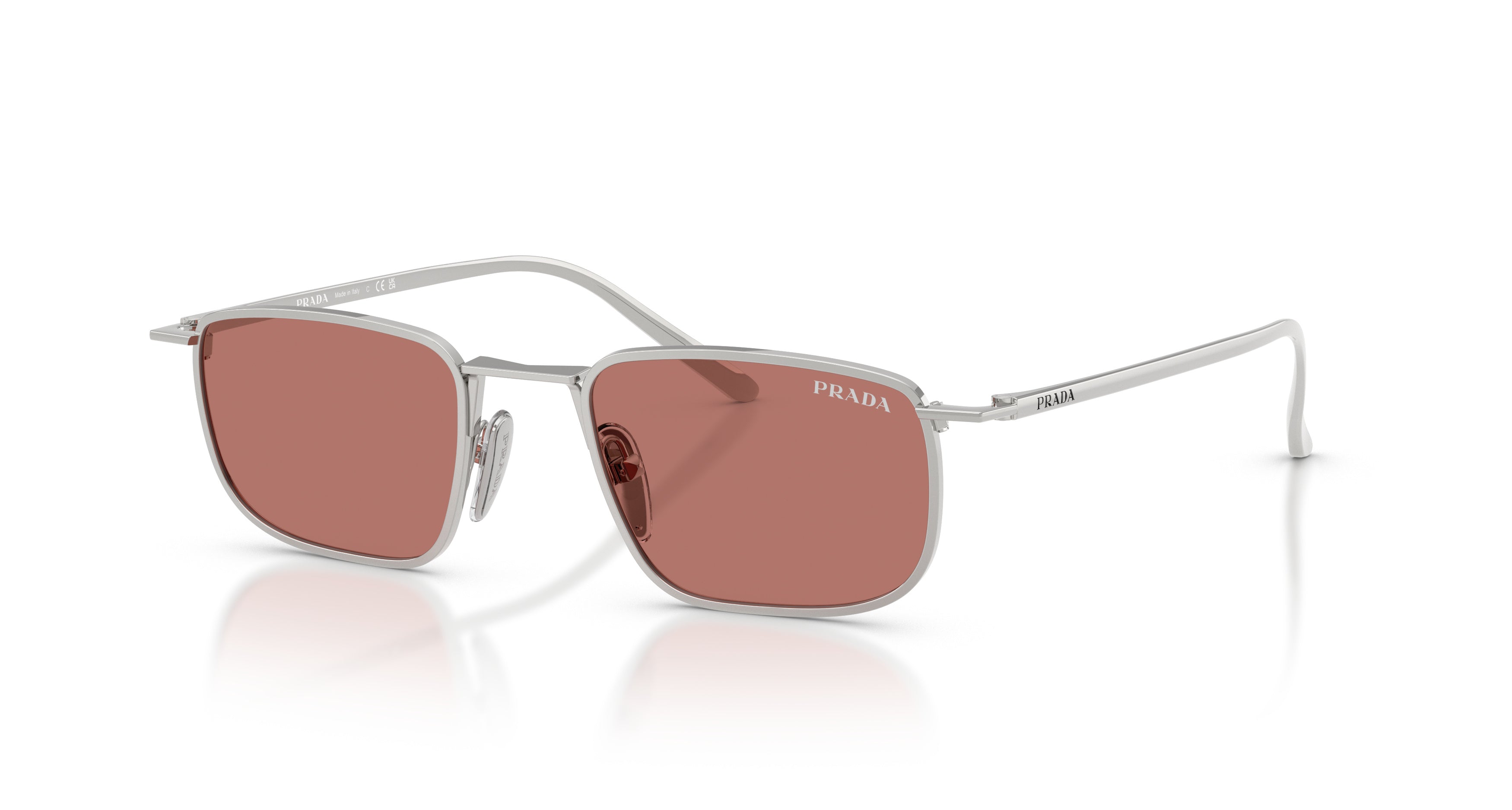 0pr D52s Square Rose-Tinted Sunglasses