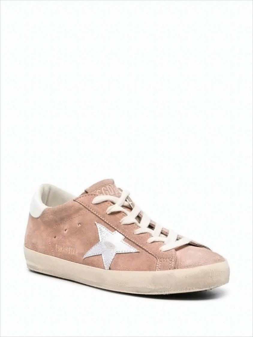 Vintage Suede Low-Top Sneakers with Distressed Sole