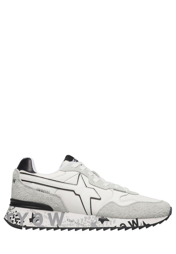 Technical Fabric and Suede Sneakers