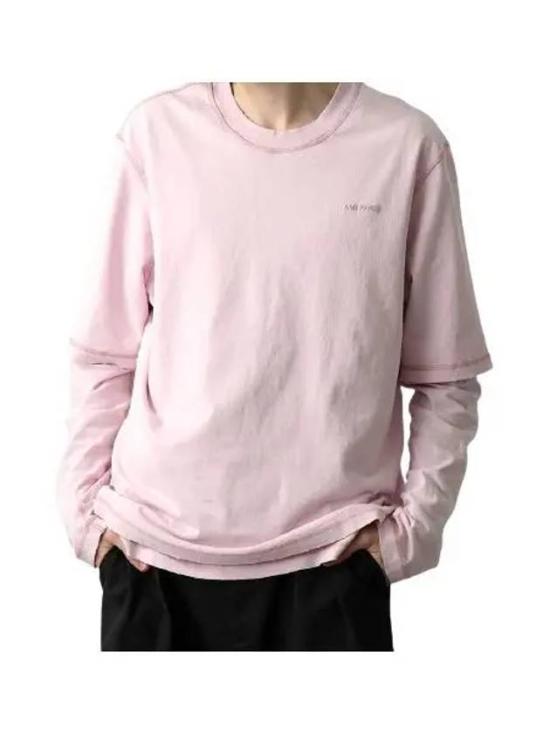 Relaxed Fit Light Pink Long-Sleeve Shirt