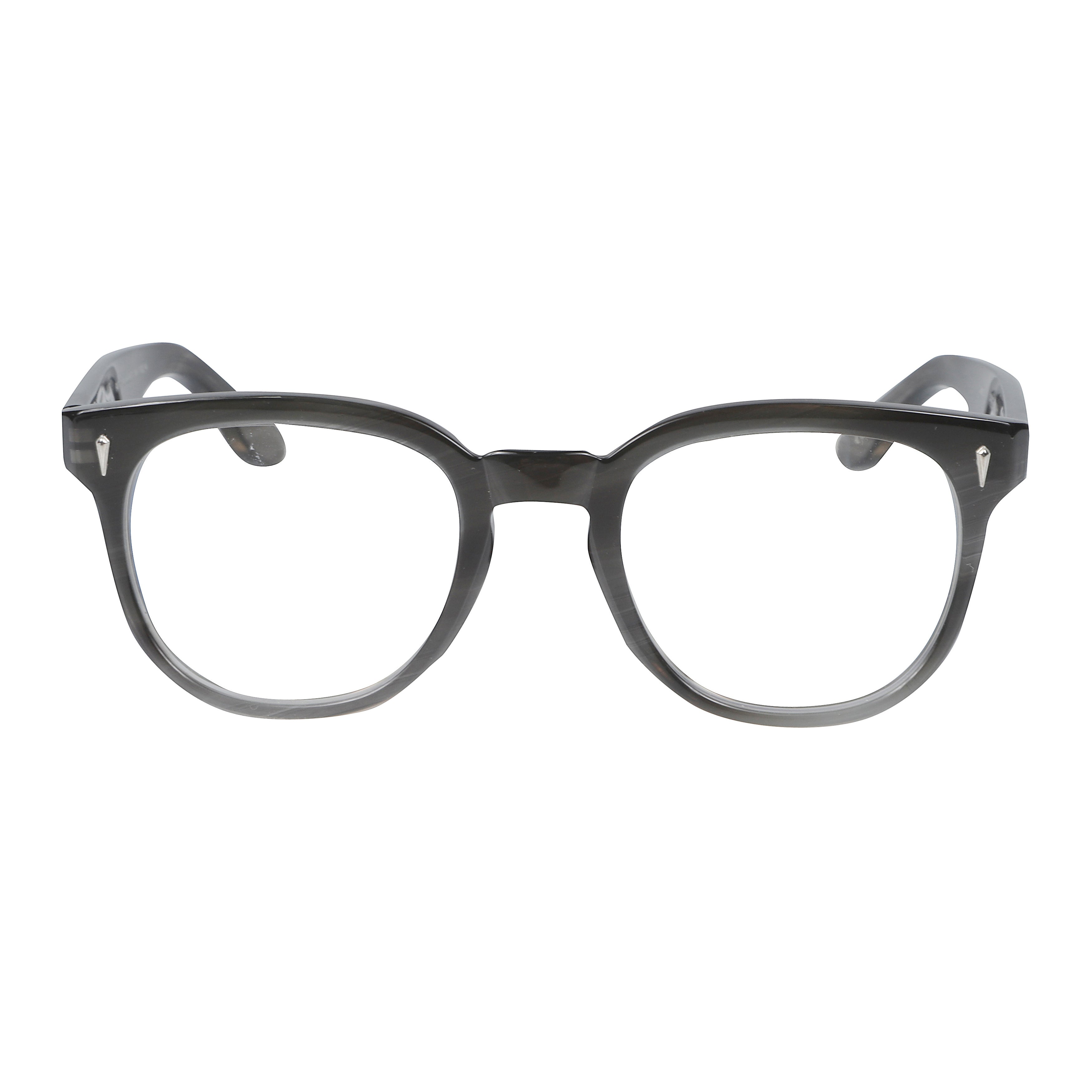 Premium 11 Translucent Smoky Grey Eyeglasses with Keyhole Bridge