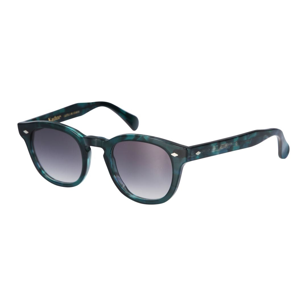 Jolly Cal 49 Marbled Green and Black Rounded Sunglasses