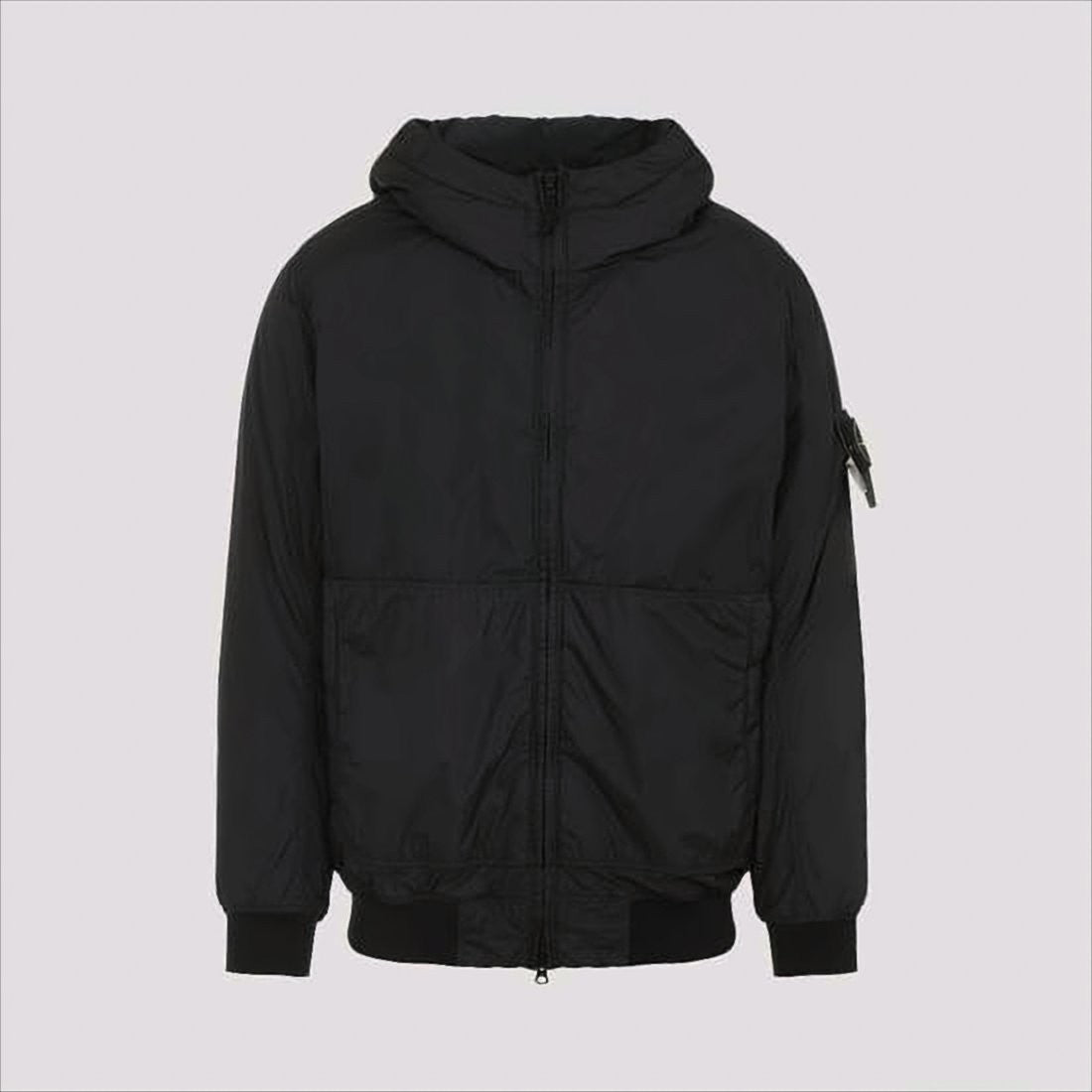 Minimalist Black Jacket with Technical Fabric