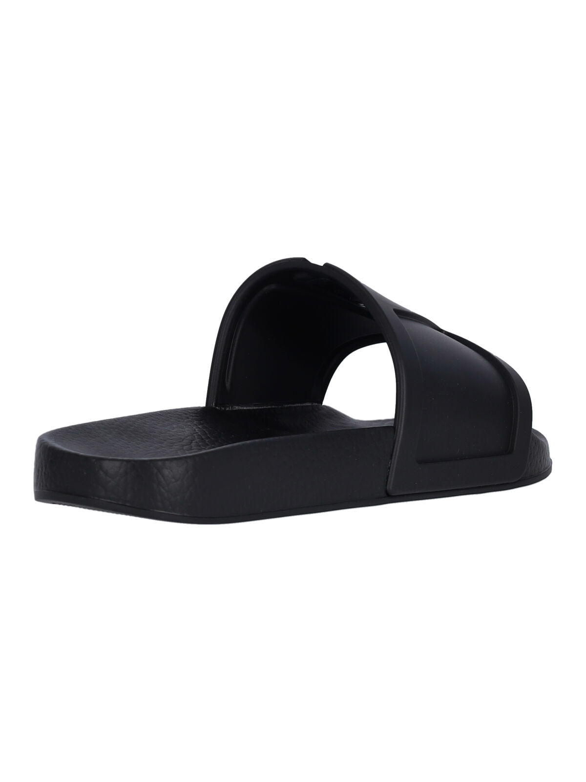Logo Slide Sandals – Black
