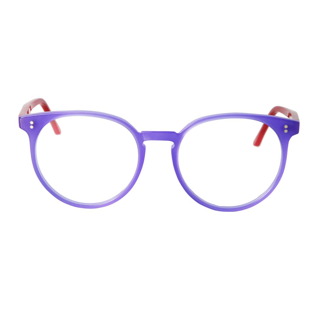 Jane-53 Translucent Purple Round Frame Kador Eyeglasses