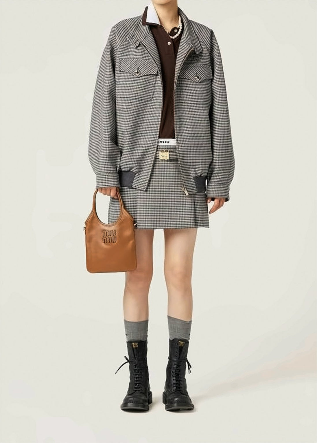 Smooth Calf Leather Shoulder Bag