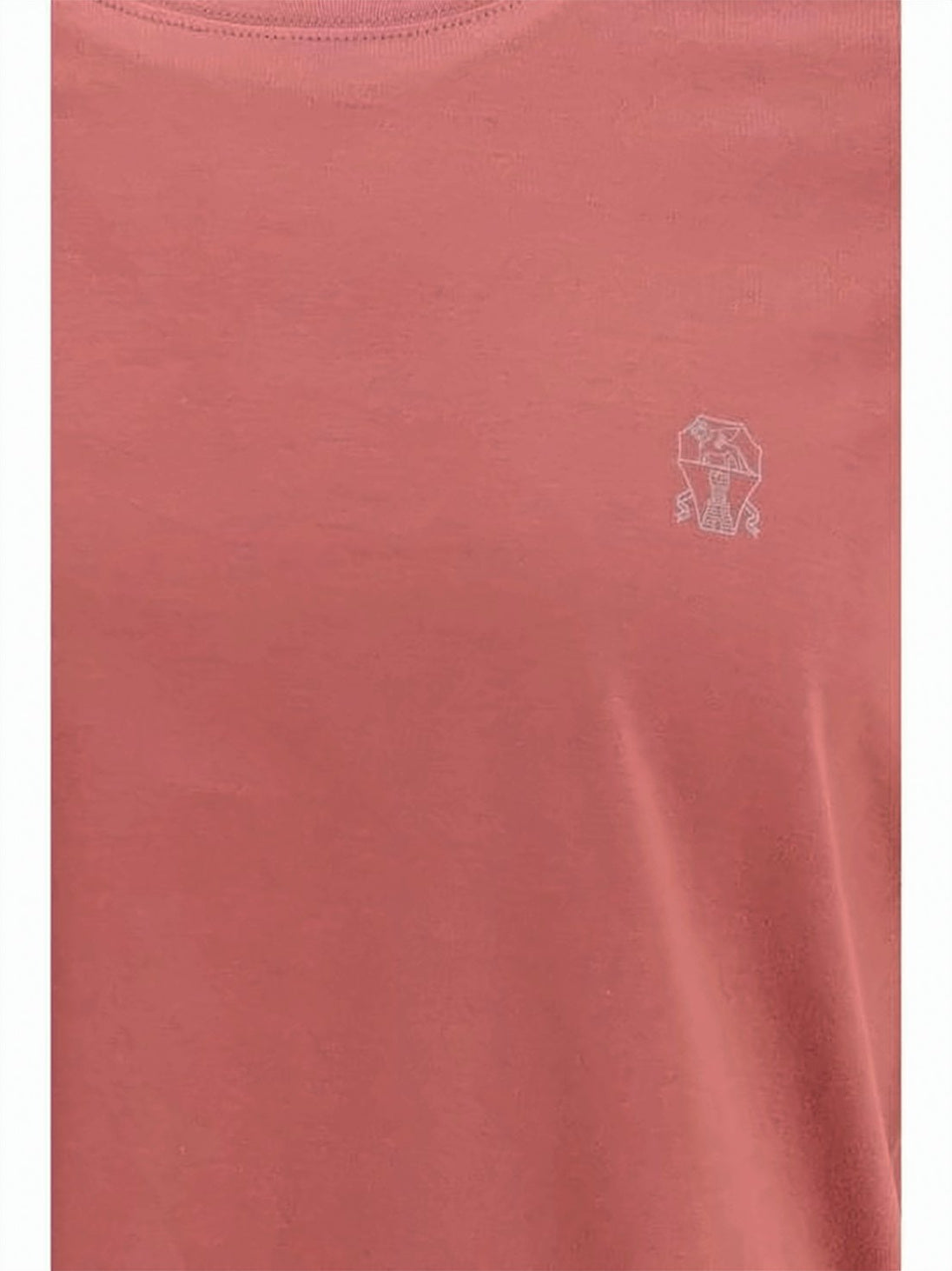 Cotton Jersey Crew Neck T-Shirt