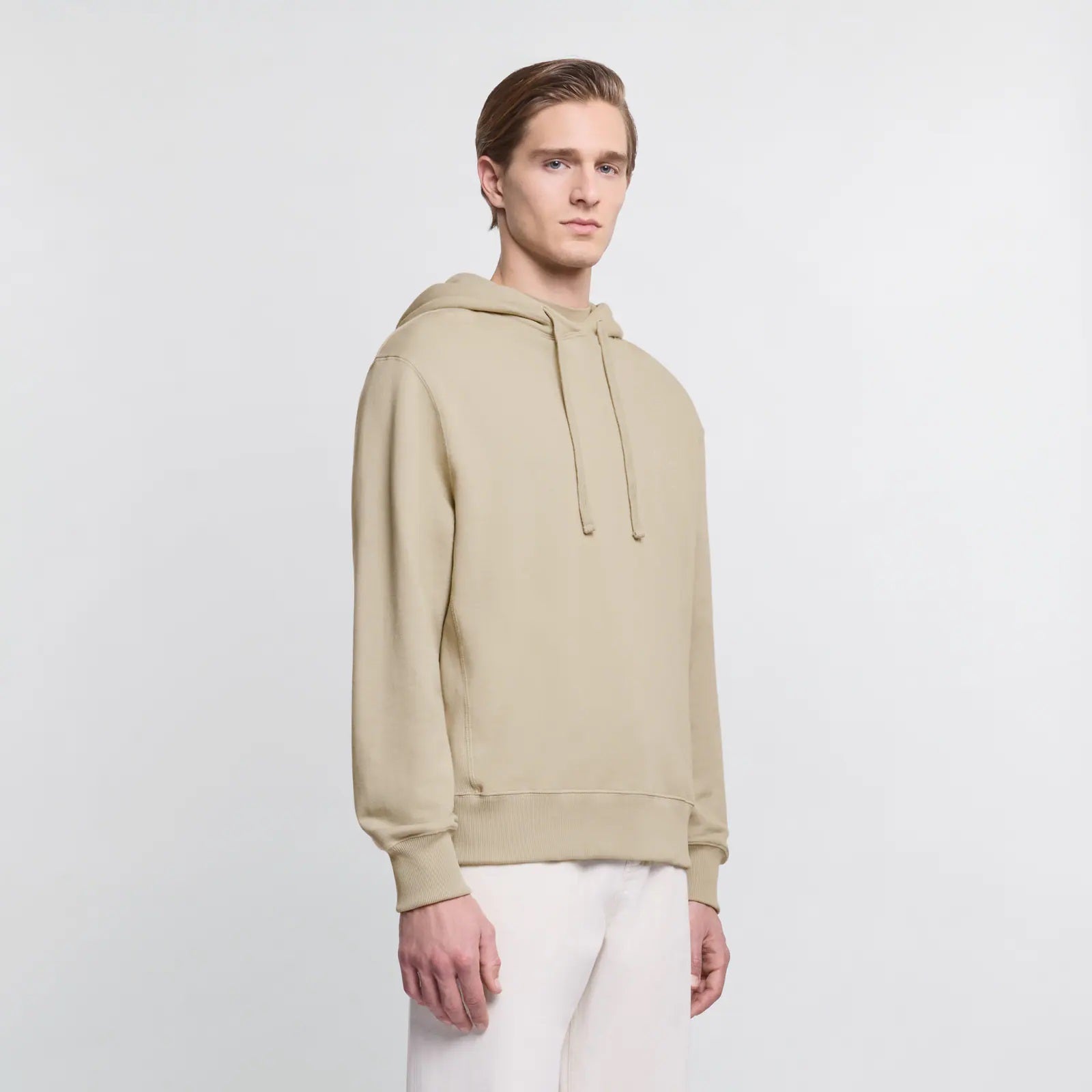 Ecru Hoodie Sweatshirt