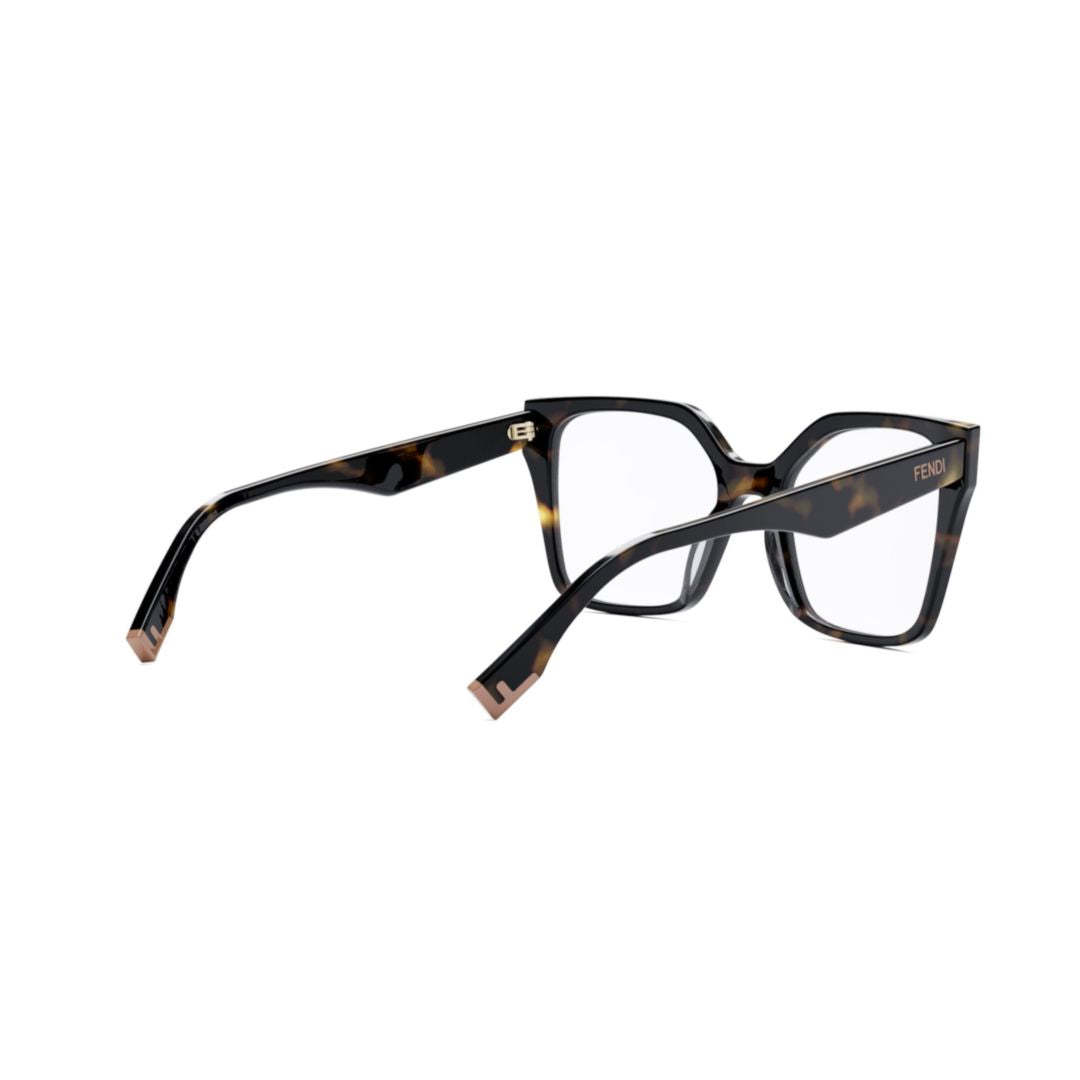 Fe50002i Bold Oversized Square Tortoiseshell Eyeglasses