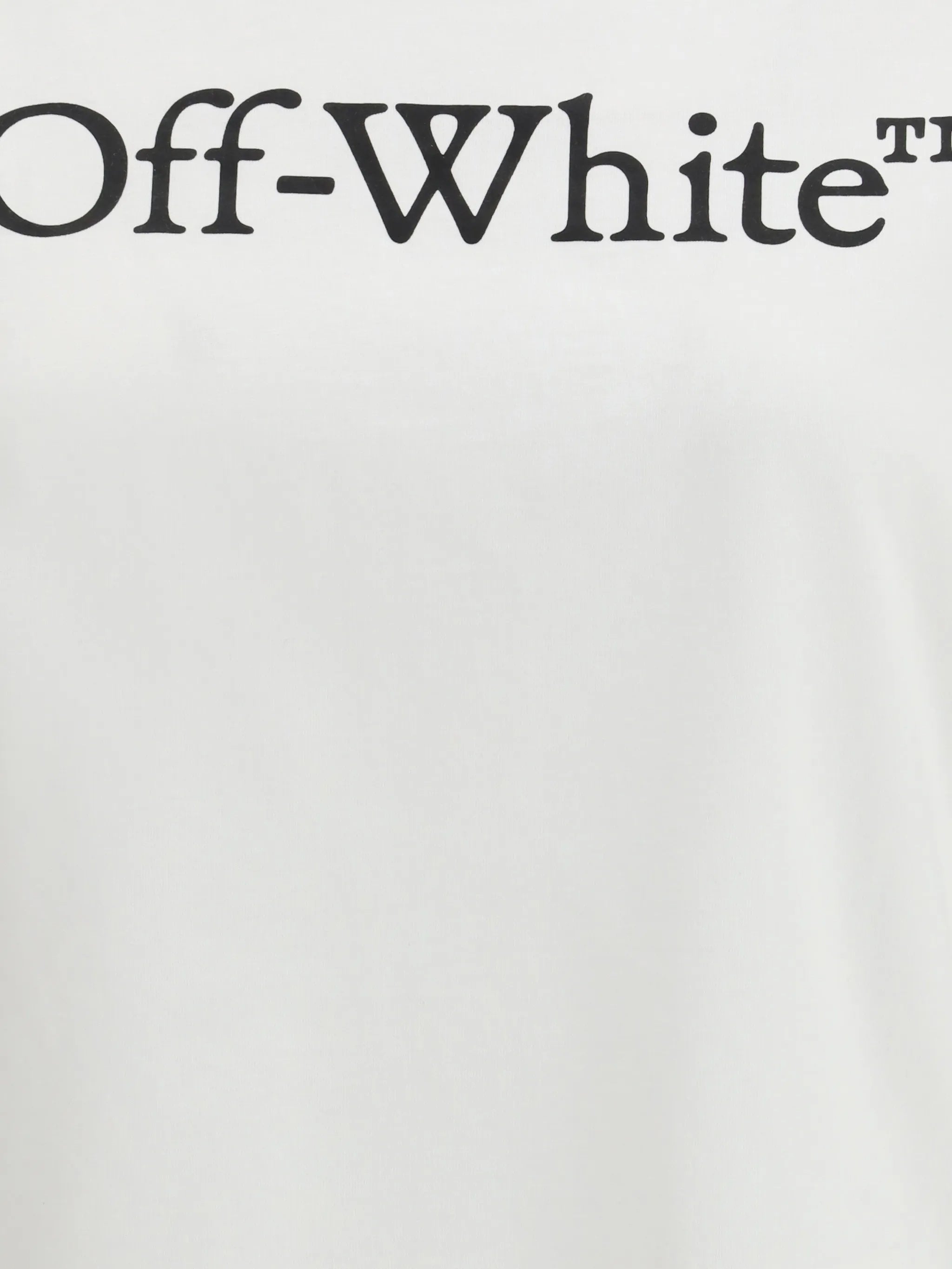 White Big Logo Bookish Cotton T-Shirt