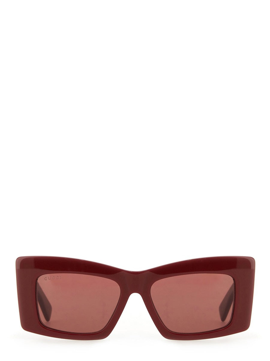 Bold Square Sunglasses with Geometric Acetate Frame