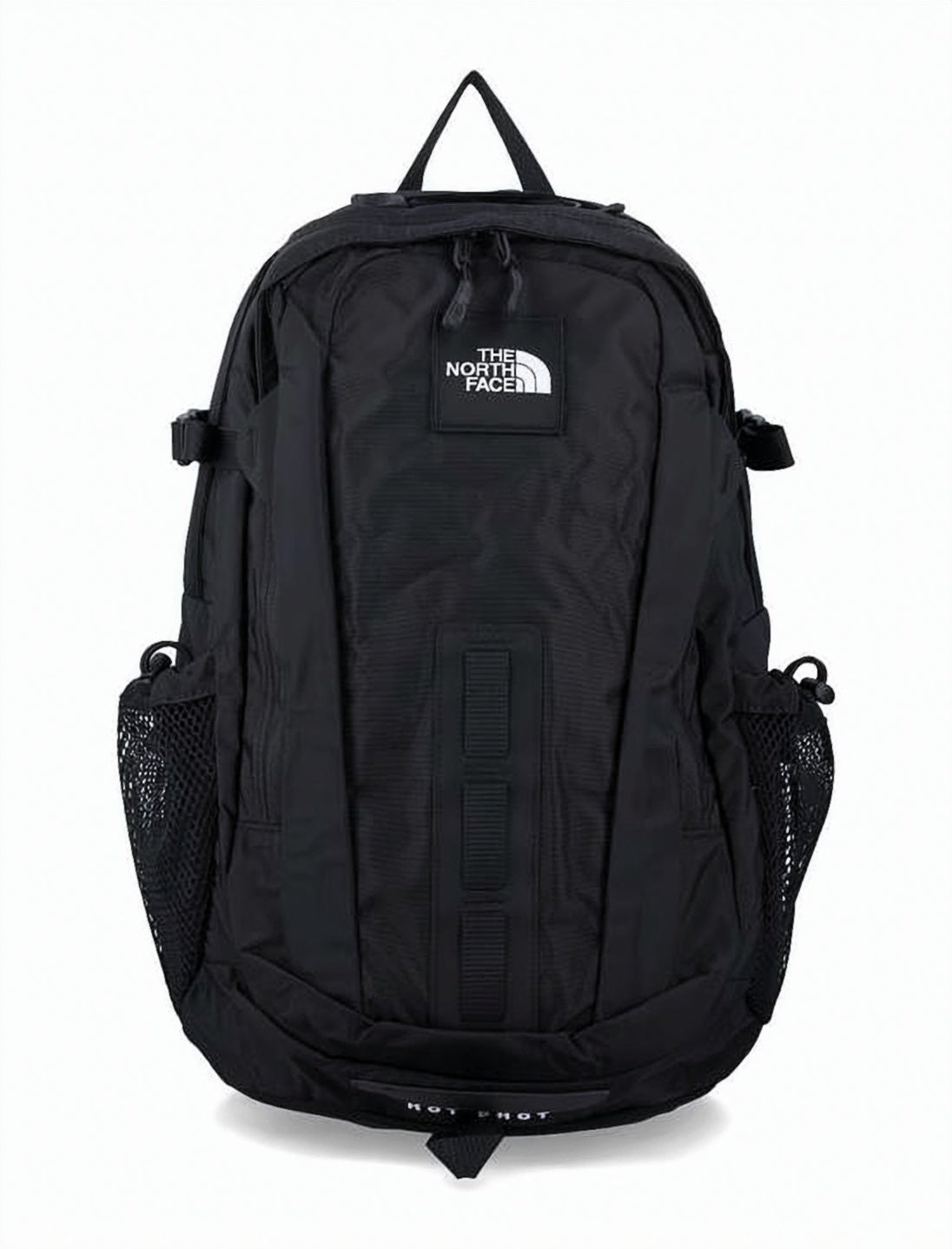Black Nylon Backpack with Multiple Compartments