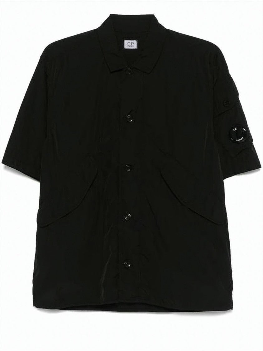 Boxy Short-Sleeve Jacket with Button-Up Front