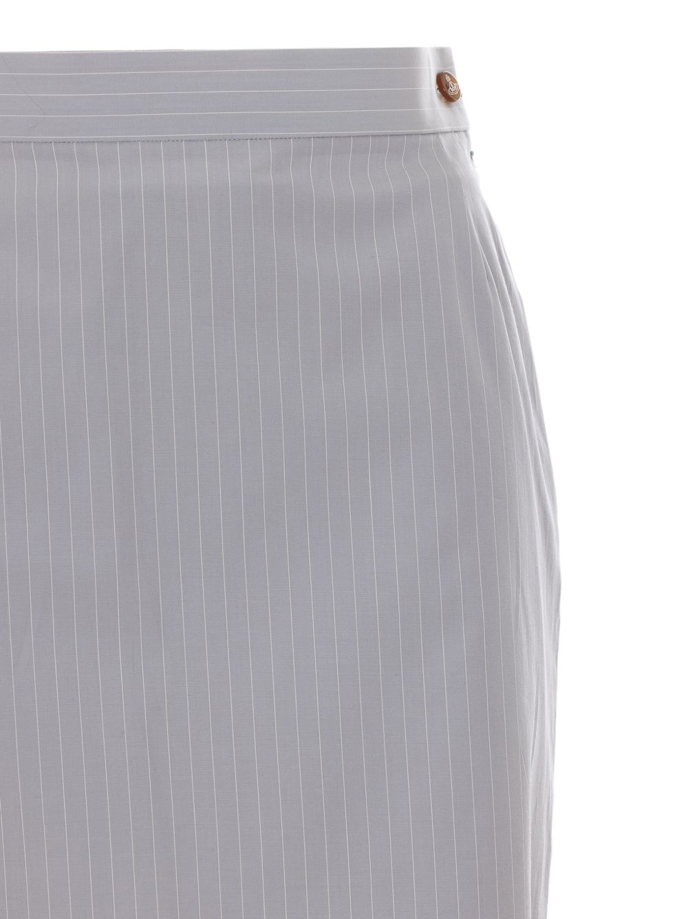 Tailored Mini Skirt with Subtle Pinstripe Pattern