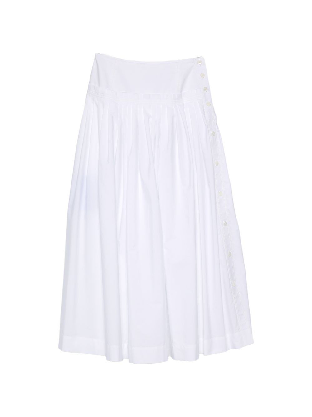 Midi Skirt With Side Button Closure